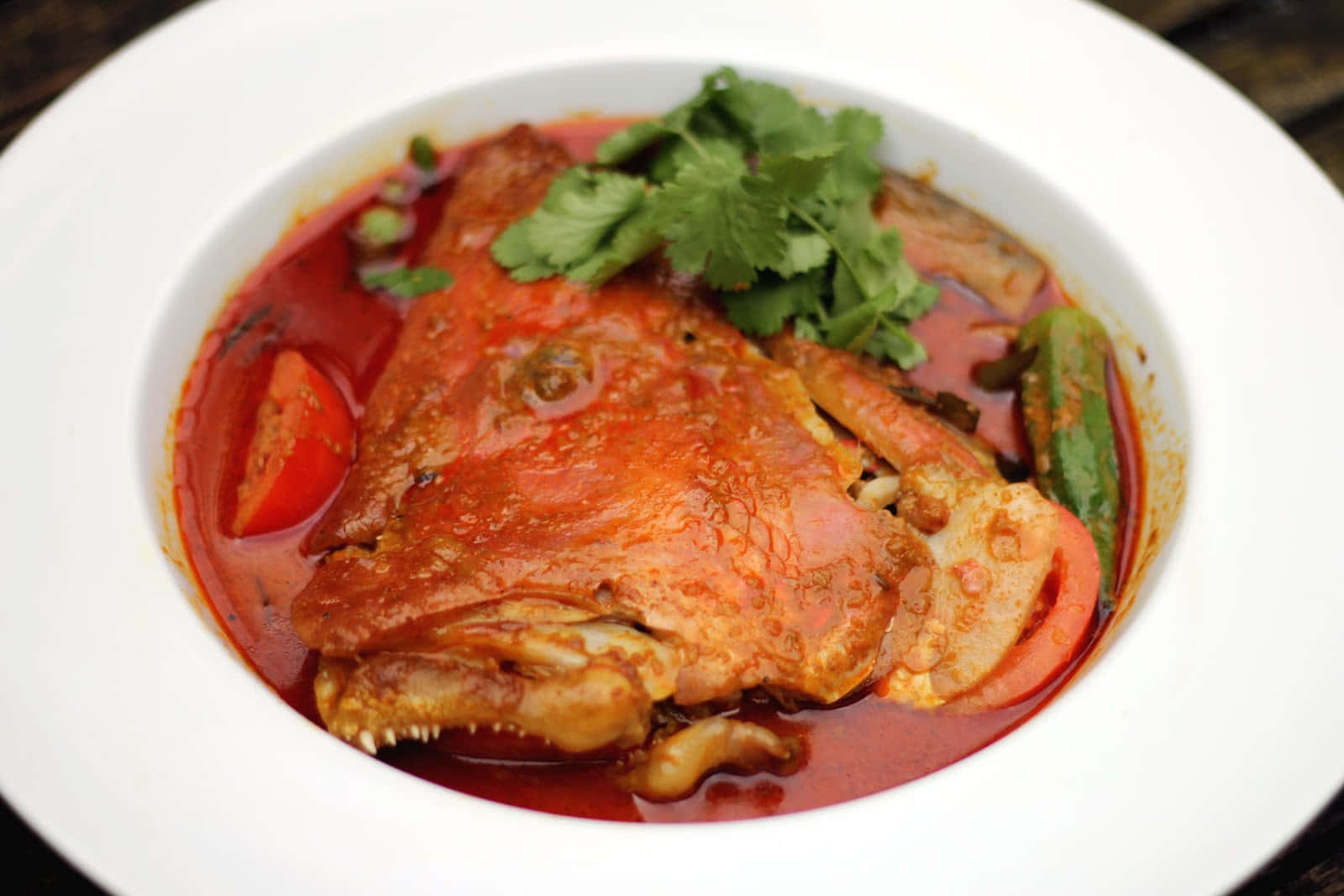 Fish Head Curry, white bowl, crab head, HD Desktop Wallpaper