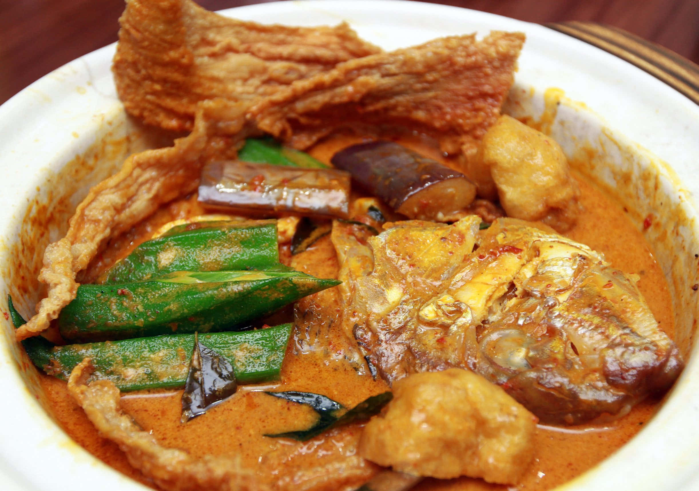 red snapper fish head curry, white bowl, steaming bowl, Full HD Desktop Wallpaper