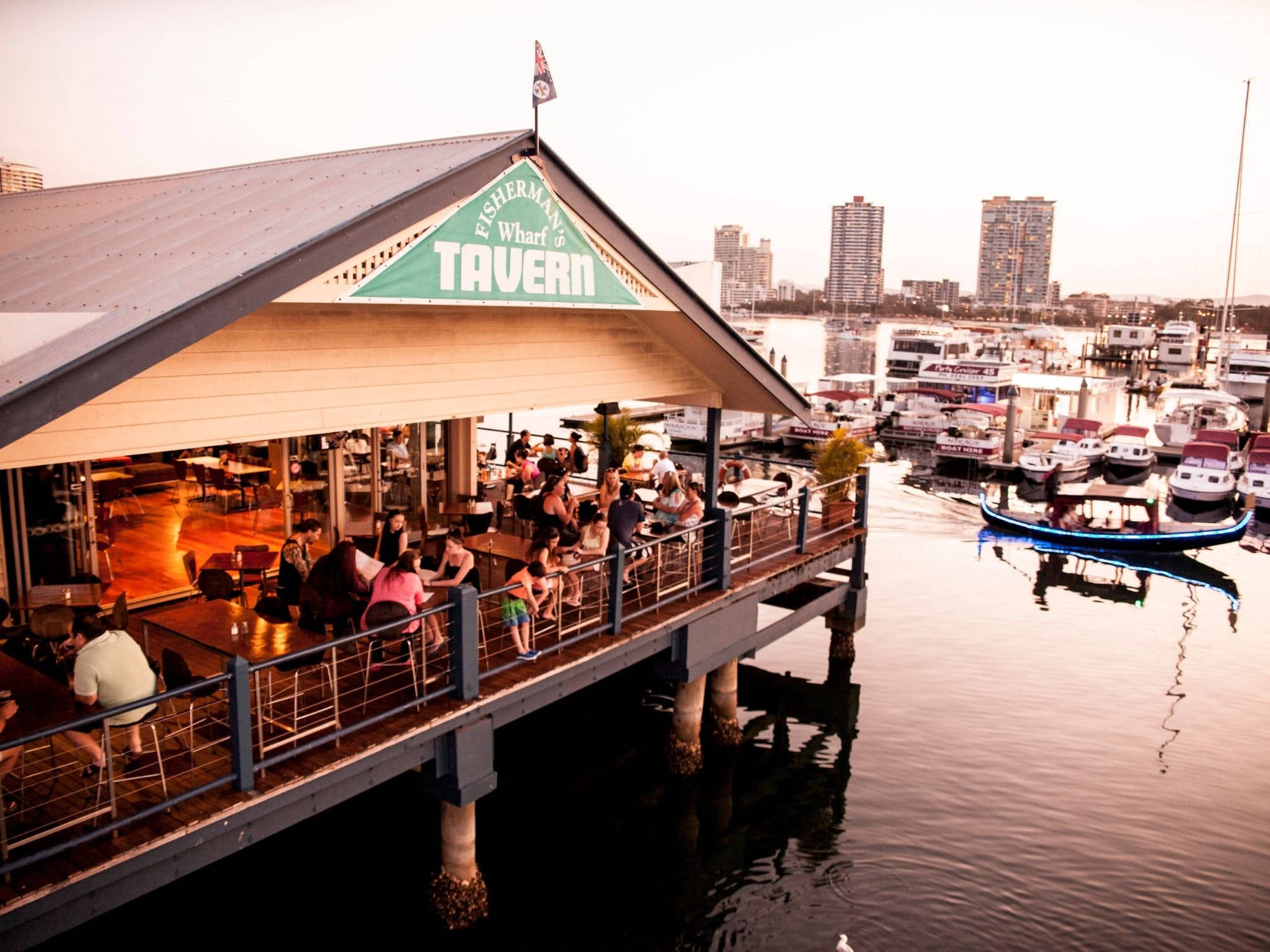 Fishermans Wharf, tavern, restaurant, Full HD Desktop Wallpaper