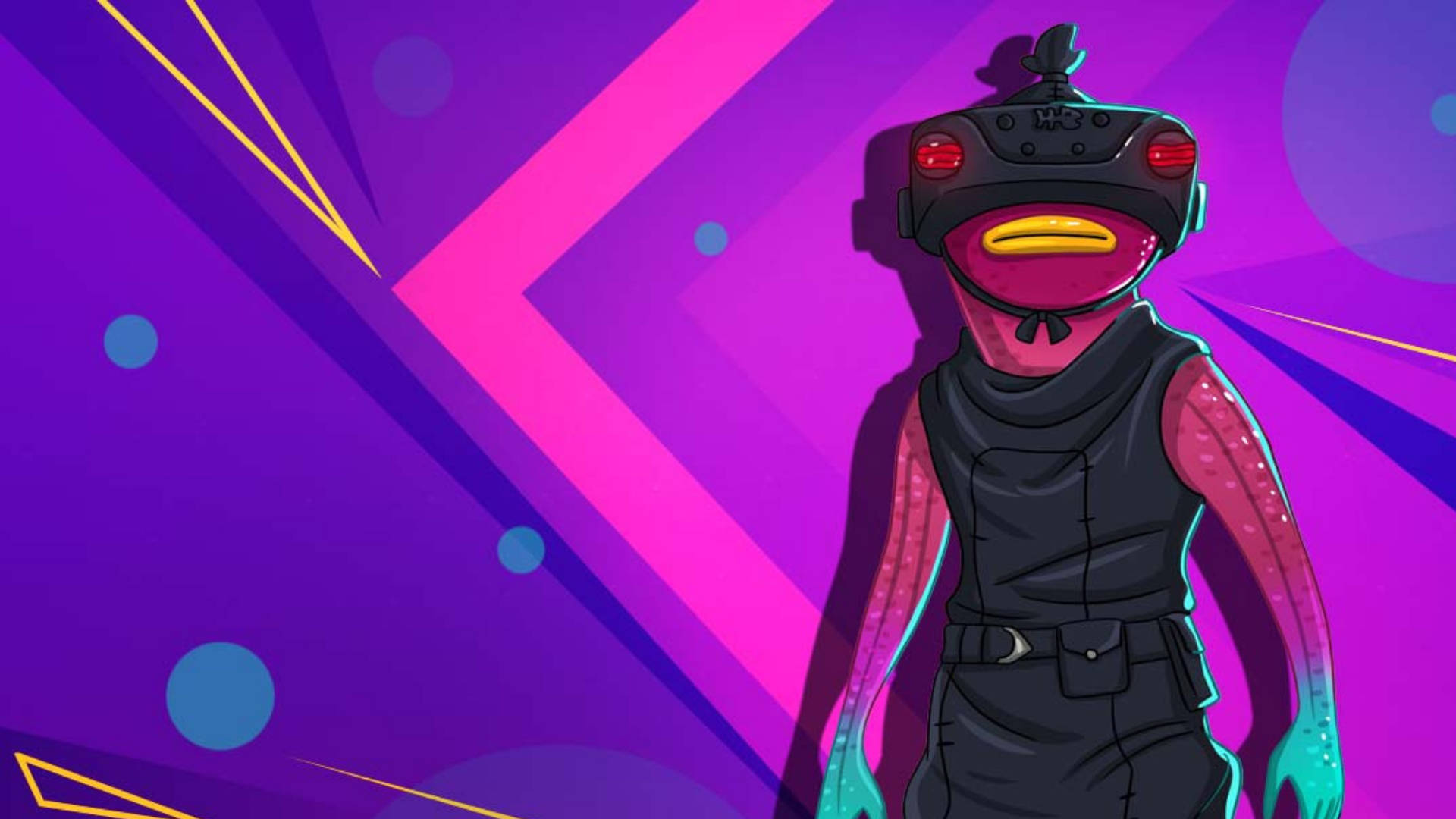 Fishstick Fortnite, VR, duck character, Full HD Desktop Wallpaper
