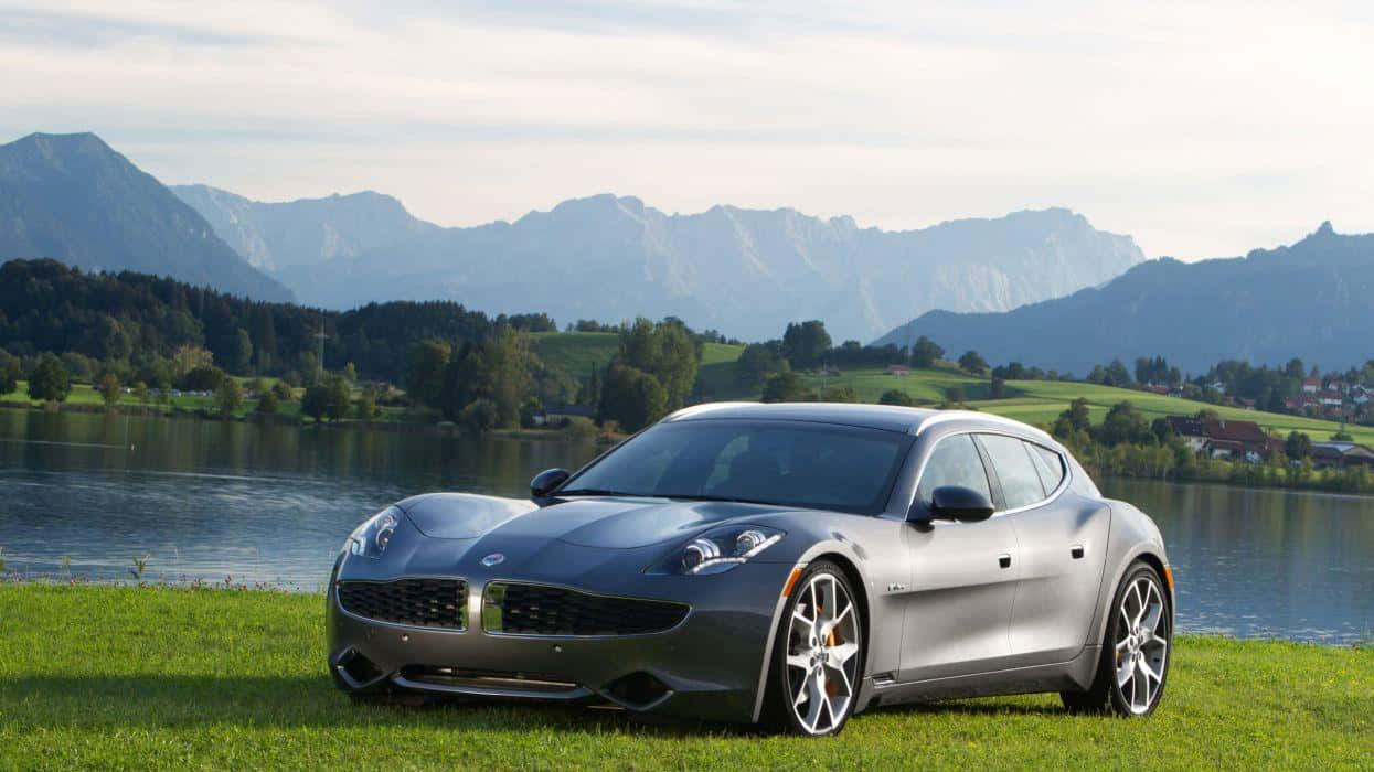 Fisker, silver, sports car, SD Desktop Wallpaper