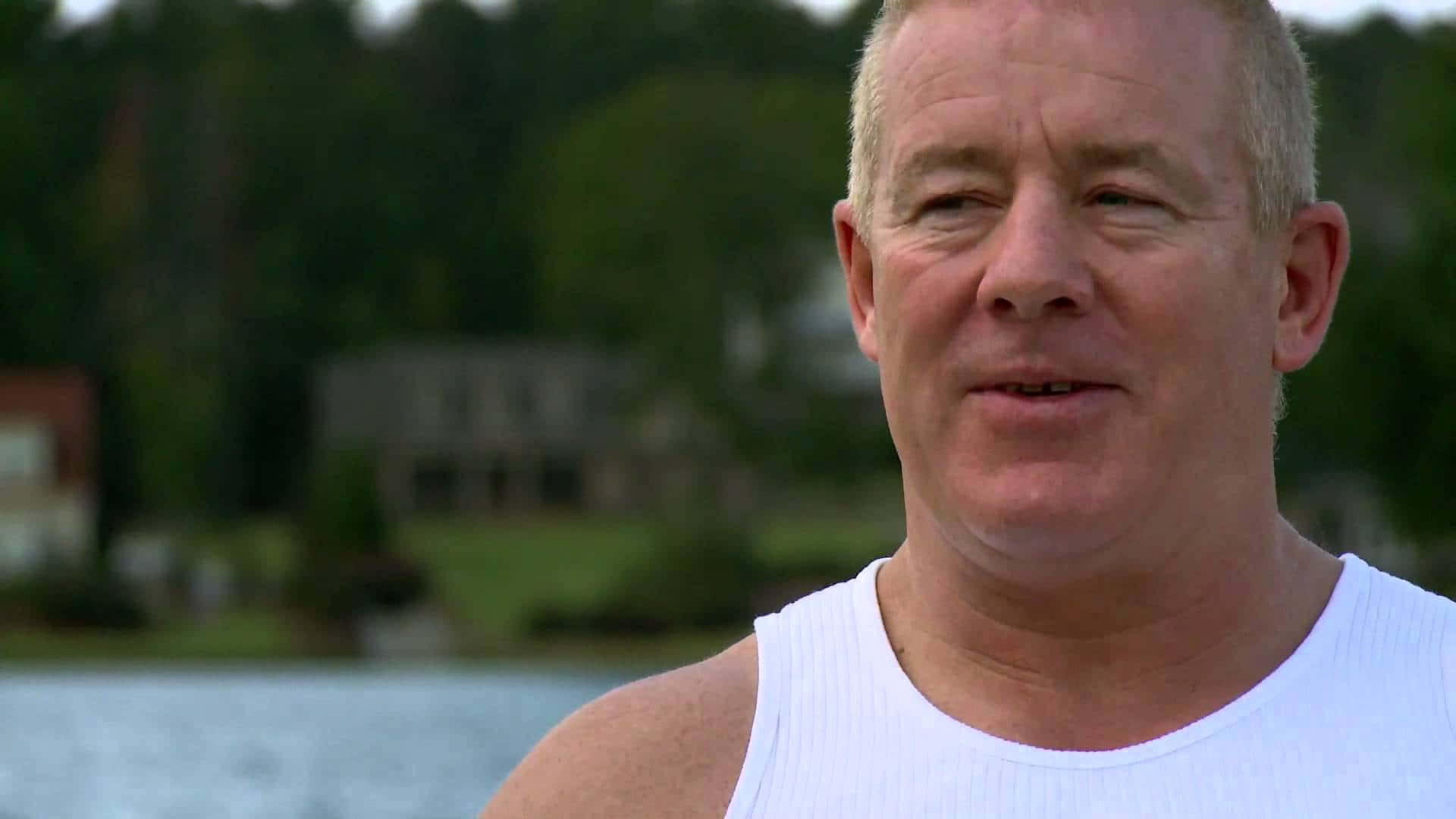 Fit Finlay, wrestling family, lake, Full HD Desktop Wallpaper