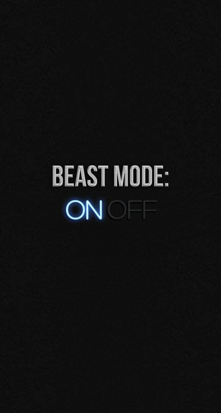 beast mode, glowing blue, textured black background, HD Phone Wallpaper