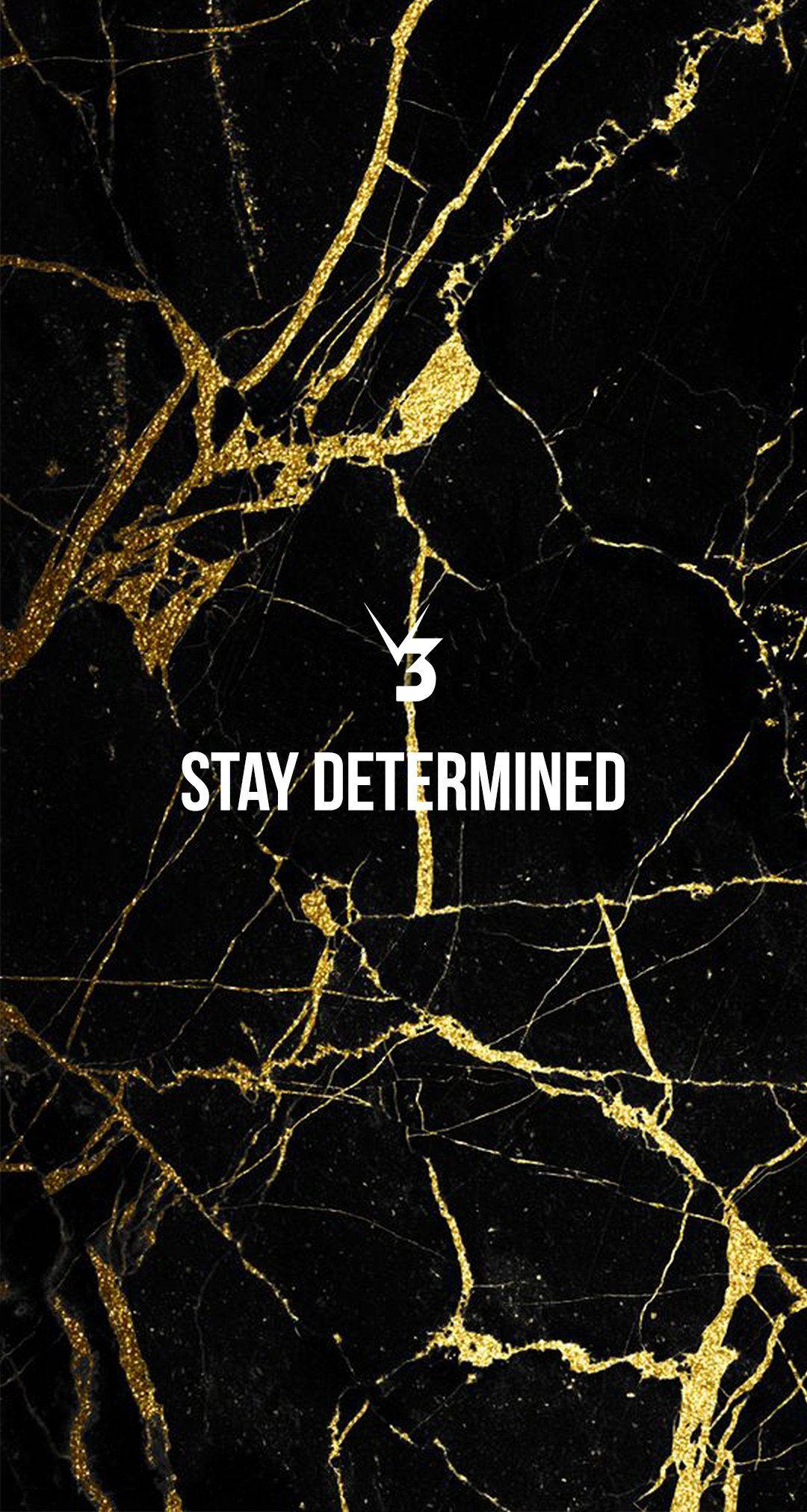 black marble, golden veins, bold white text, Full HD Phone Wallpaper