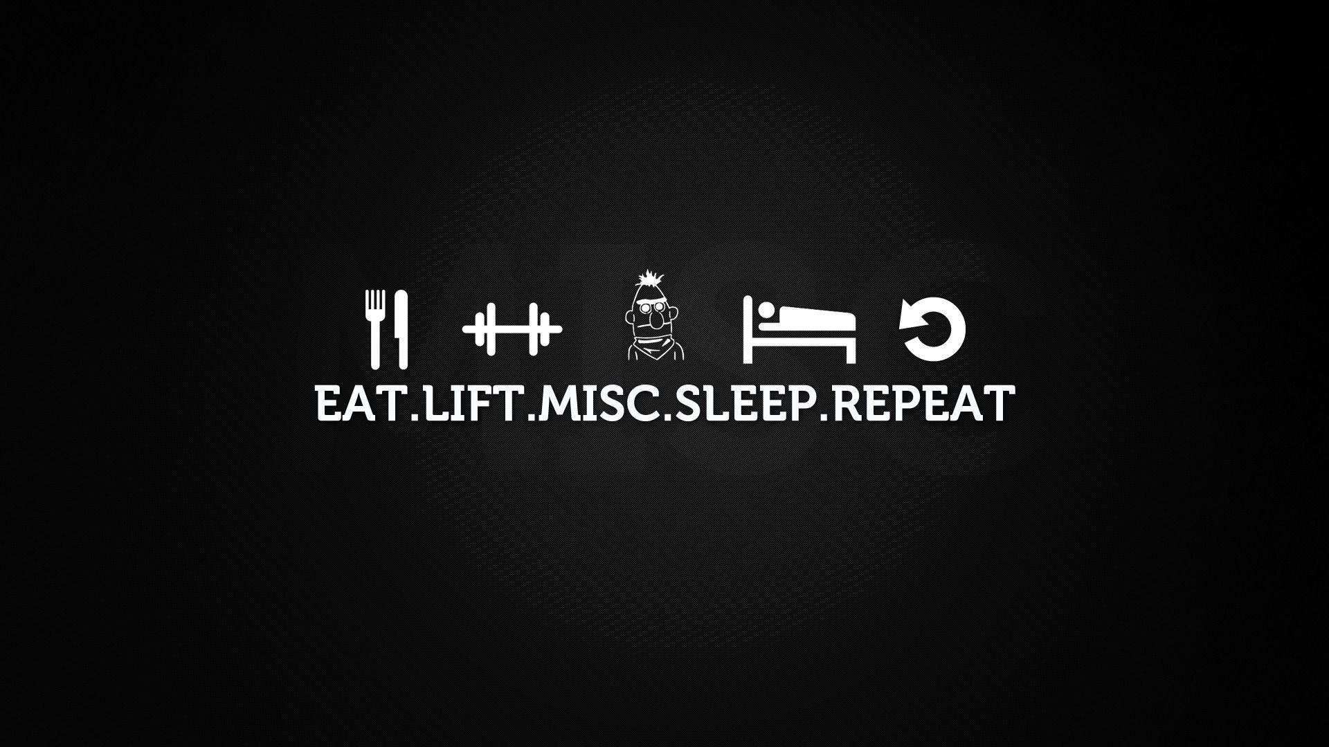 Fitness Motivations, minimalist white icons, dark textured background, Full HD Desktop Wallpaper