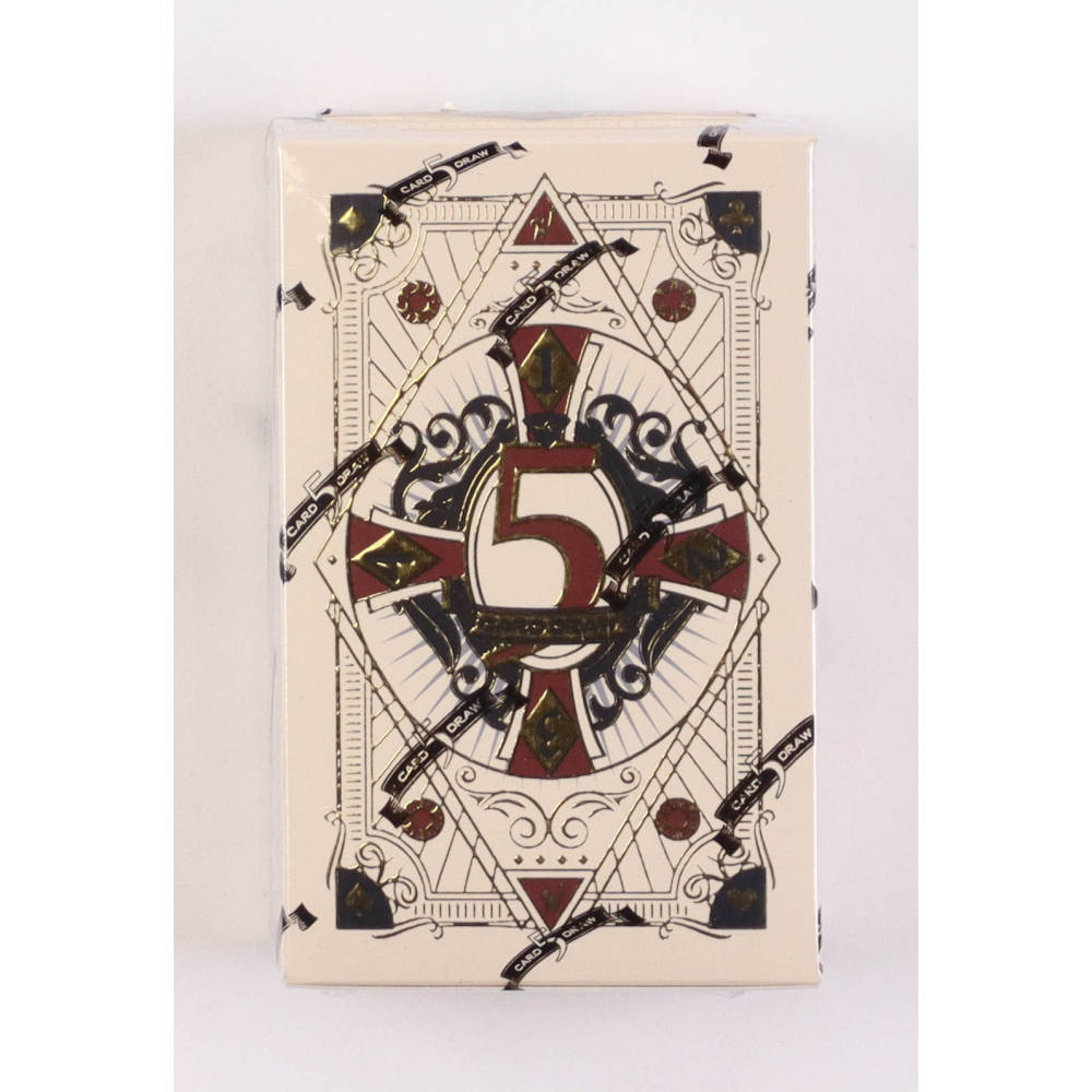 Five-Card Draw, red, gold, SD Desktop Wallpaper