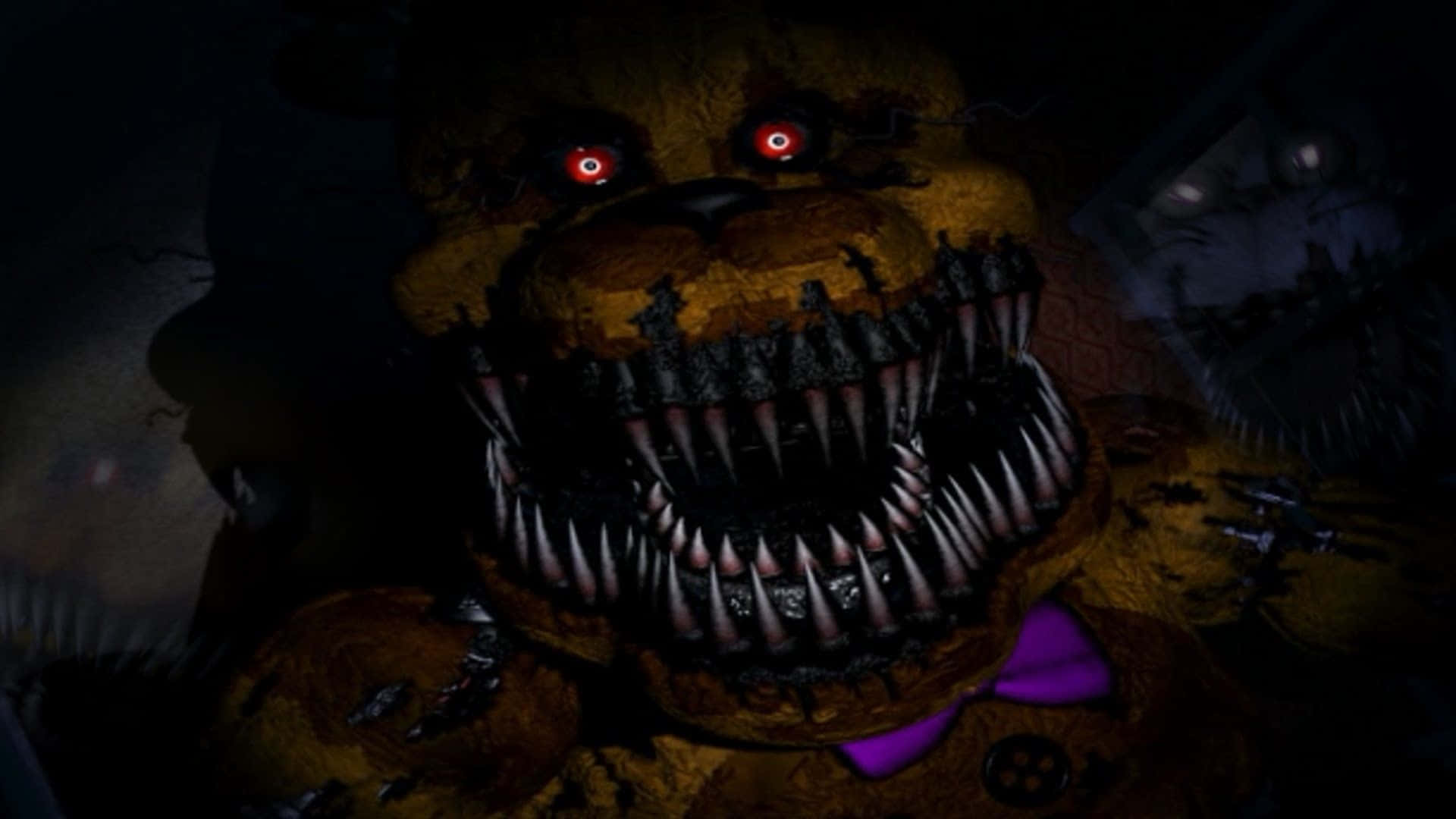 Five Nights At Freddys, desktop, yellow animatronic bear, Full HD Desktop Wallpaper