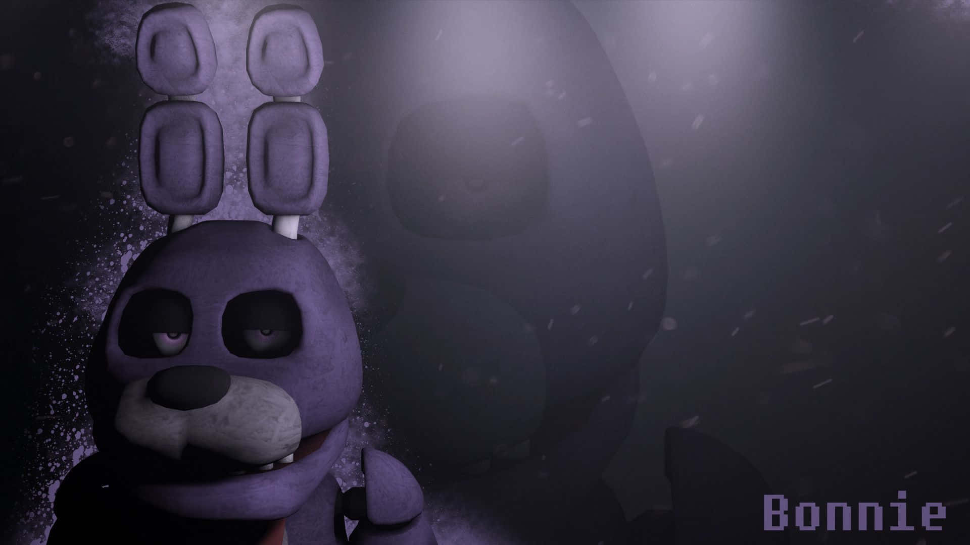Five Nights At Freddys Desktop, purple animatronic rabbit, glowing eyes, Full HD Desktop Wallpaper