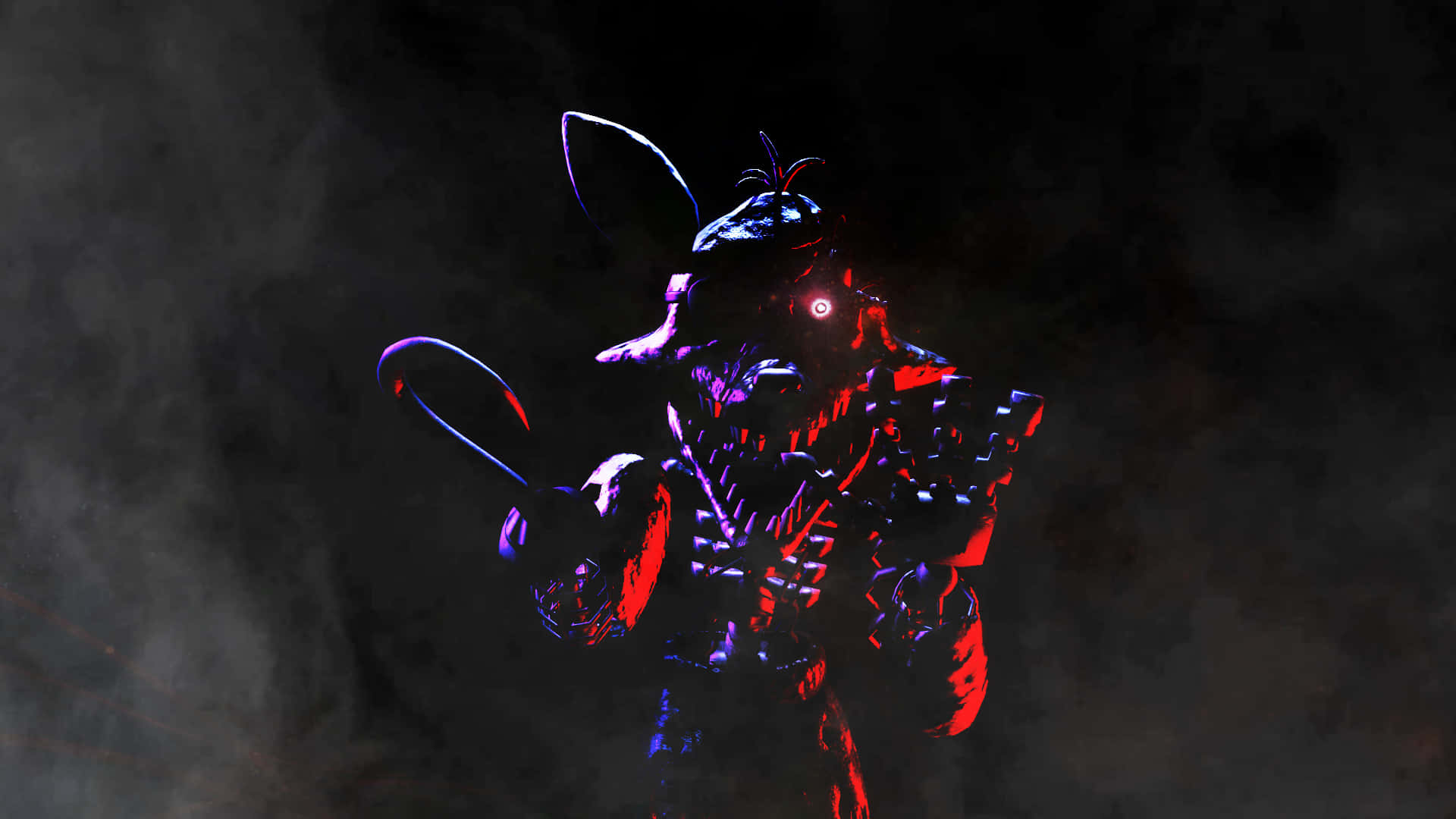 Five Nights At Freddys, animatronic, glowing red eyes, Full HD Desktop Wallpaper