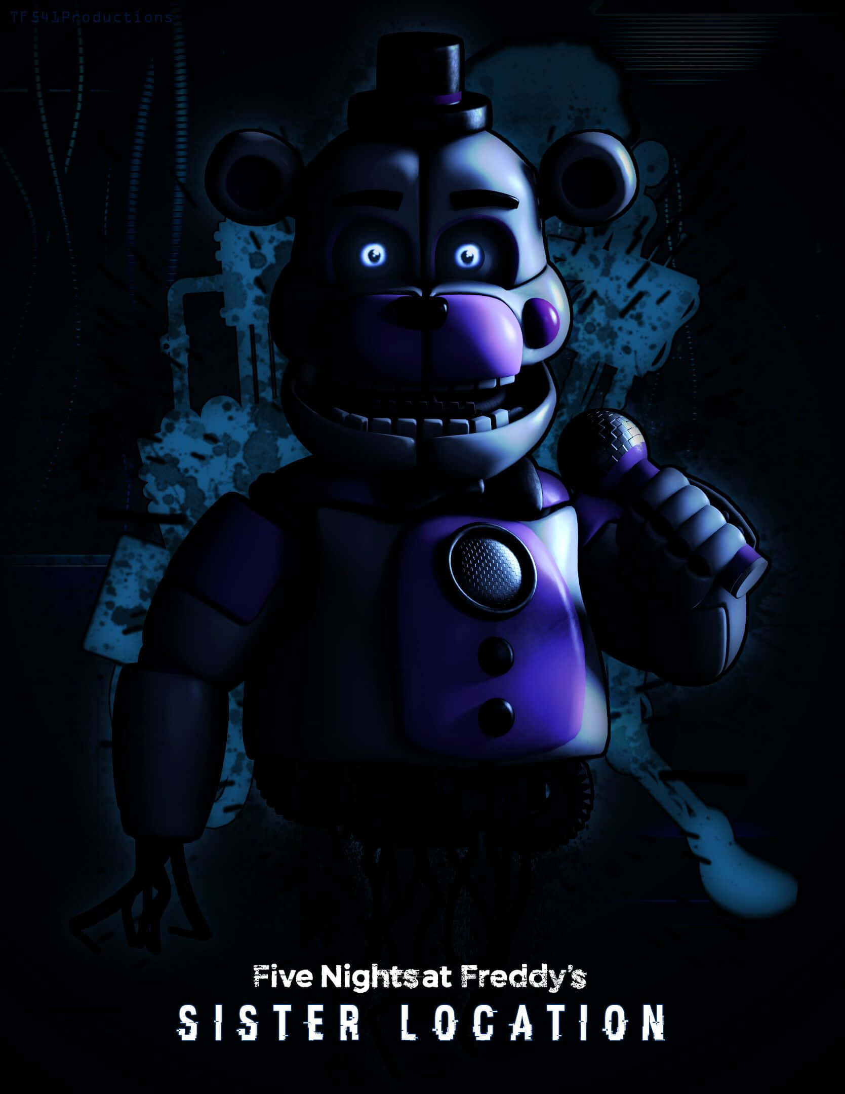 Five Nights At Freddys, iPhone, purple animatronic bear, Full HD Phone Wallpaper