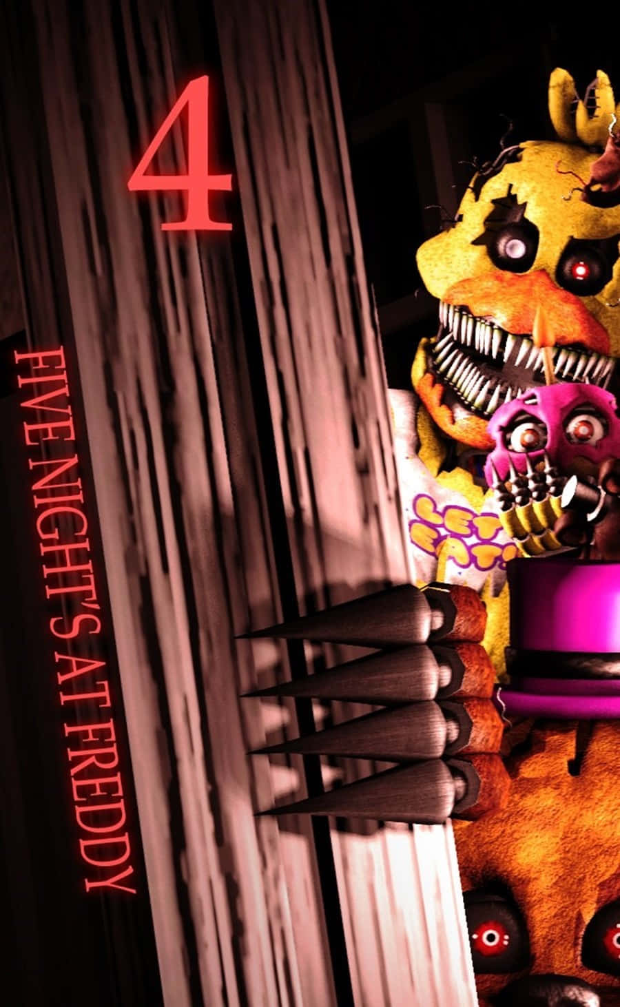 Five Nights At Freddys, iPhone, yellow animatronic, HD Phone Wallpaper