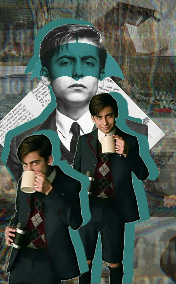Five Umbrella Academy, school uniform, mug, SD Phone Wallpaper