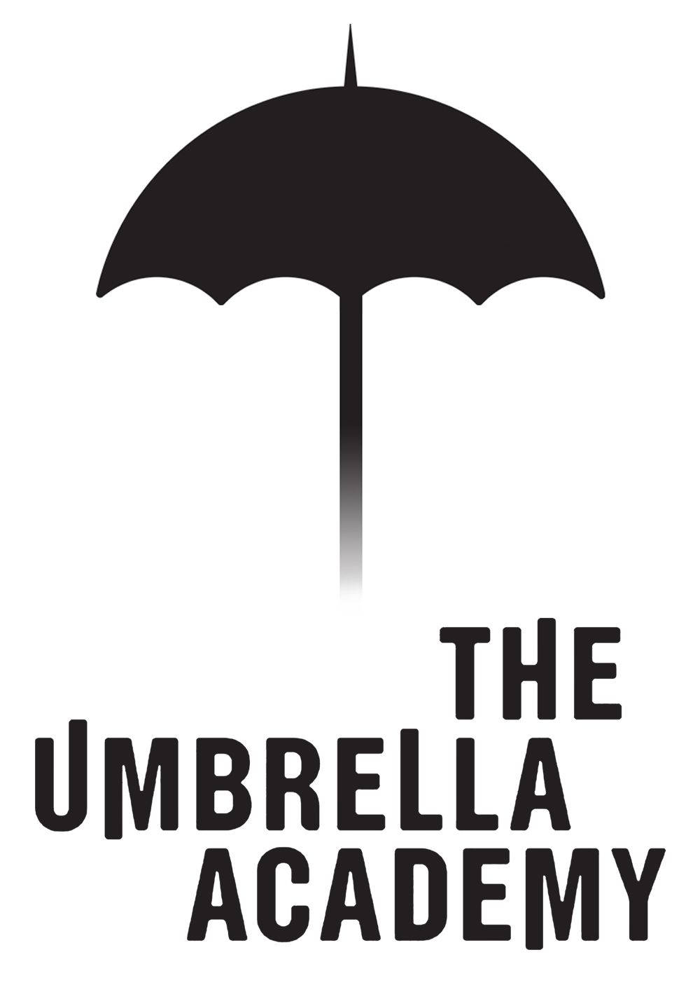 The Umbrella Academy, black umbrella silhouette, gradient handle, HD Phone Wallpaper