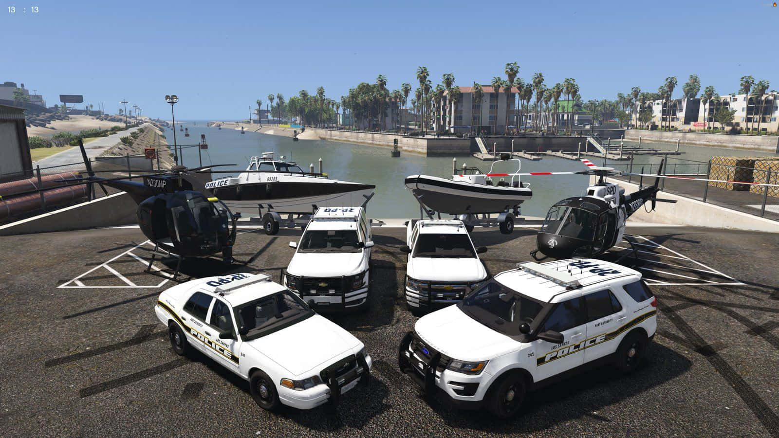 Fivem, police vehicles, helicopters, HD Desktop Wallpaper