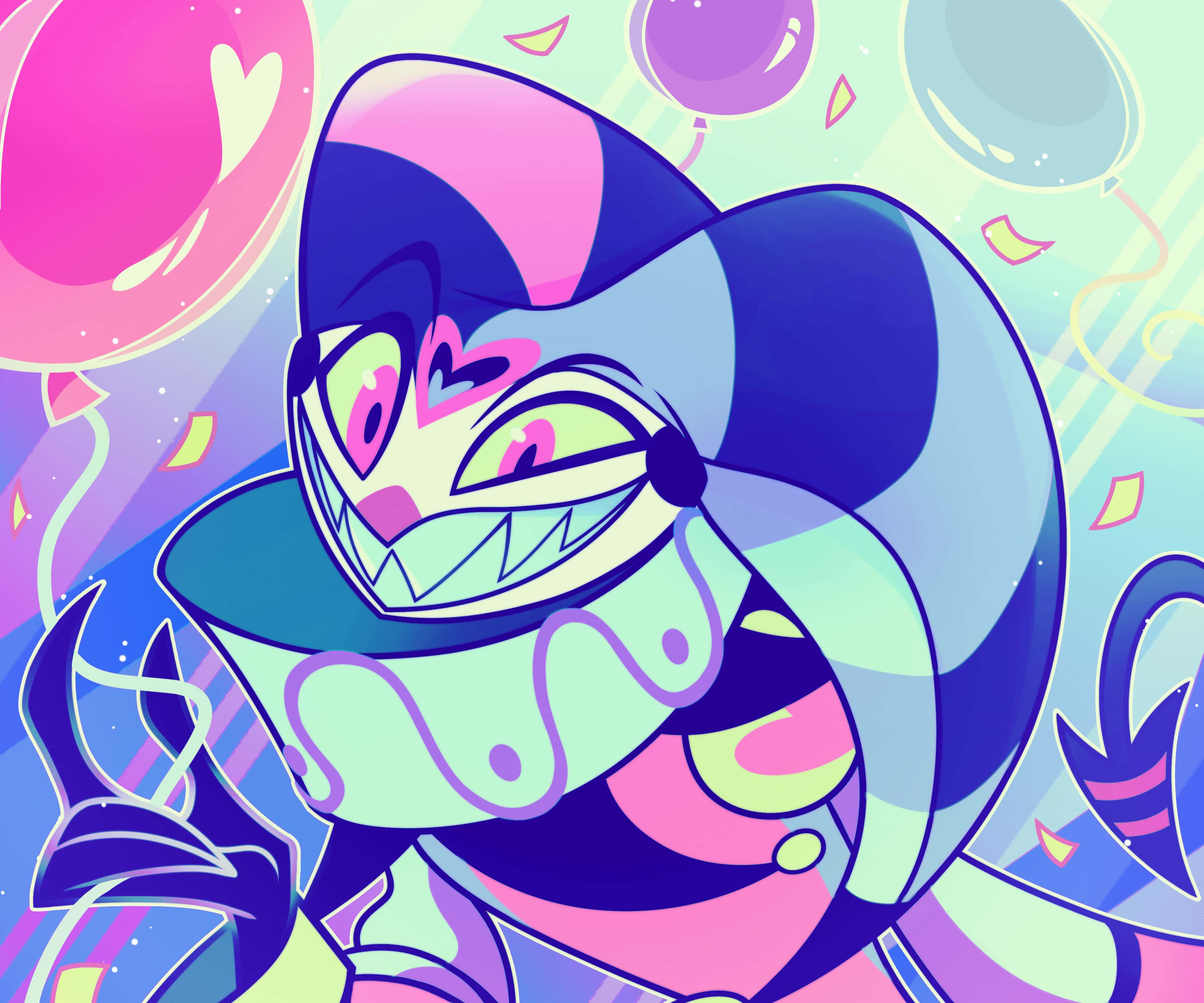 Fizzarolli, colorful, cartoon character, 2K Desktop Wallpaper