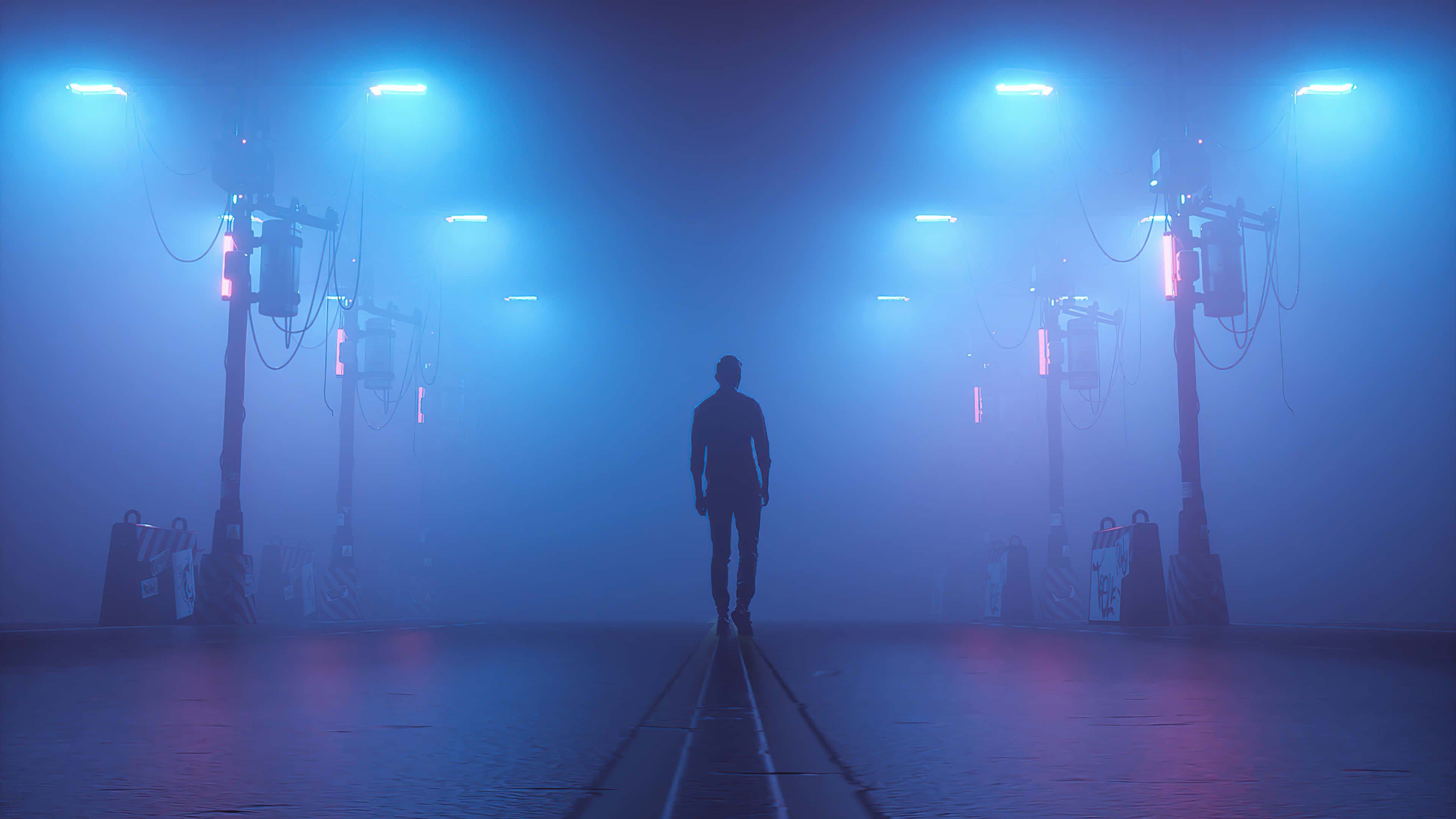 Fl Studio, 3840 x 2160, foggy urban street, 4K Desktop Wallpaper