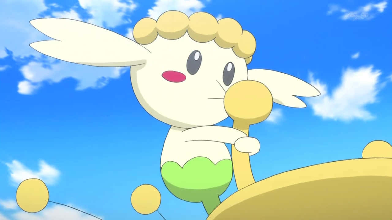 Flabébé, anime-style, fluffy yellow hair, HD Desktop Wallpaper