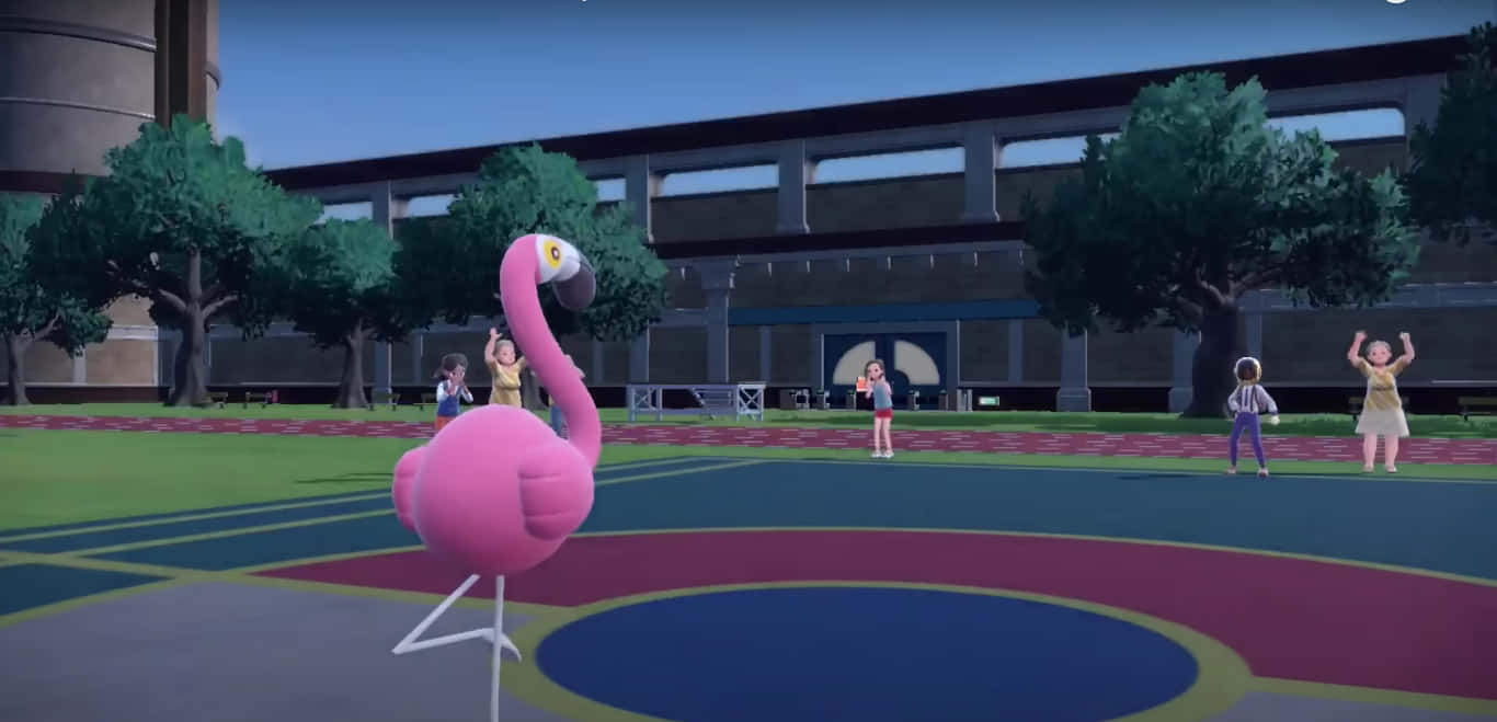 majestic flamingo, sunny day, colorful playground, HD Desktop Wallpaper