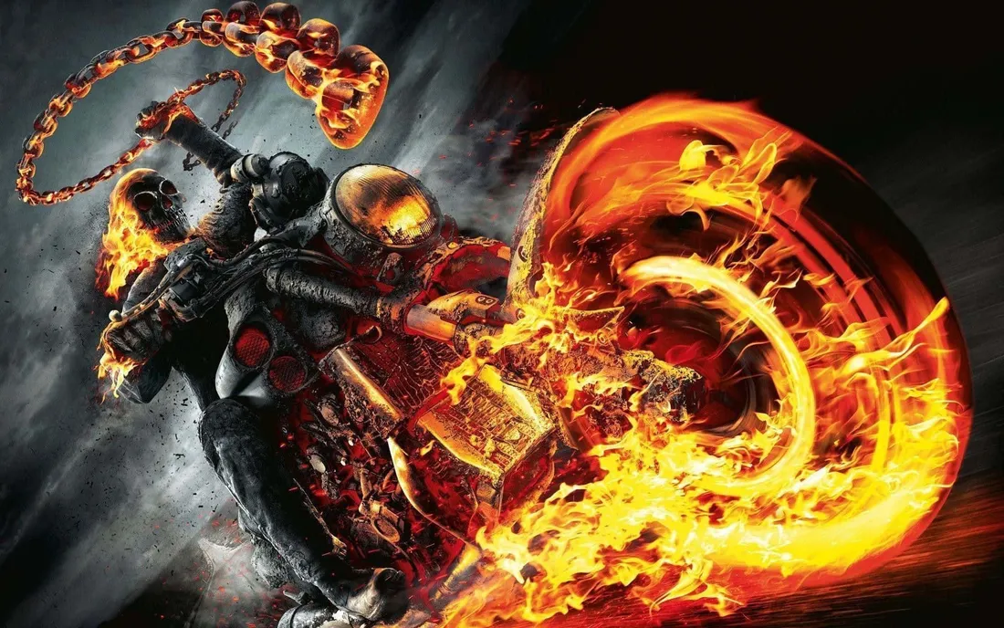 Flaming Skull