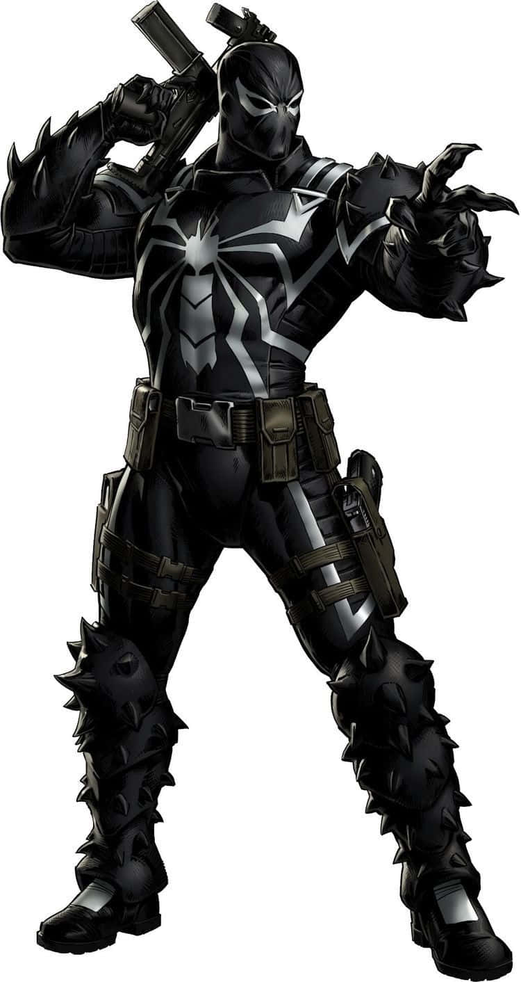 Flash Thompson, black and silver armored superhero, claws, HD Phone Wallpaper