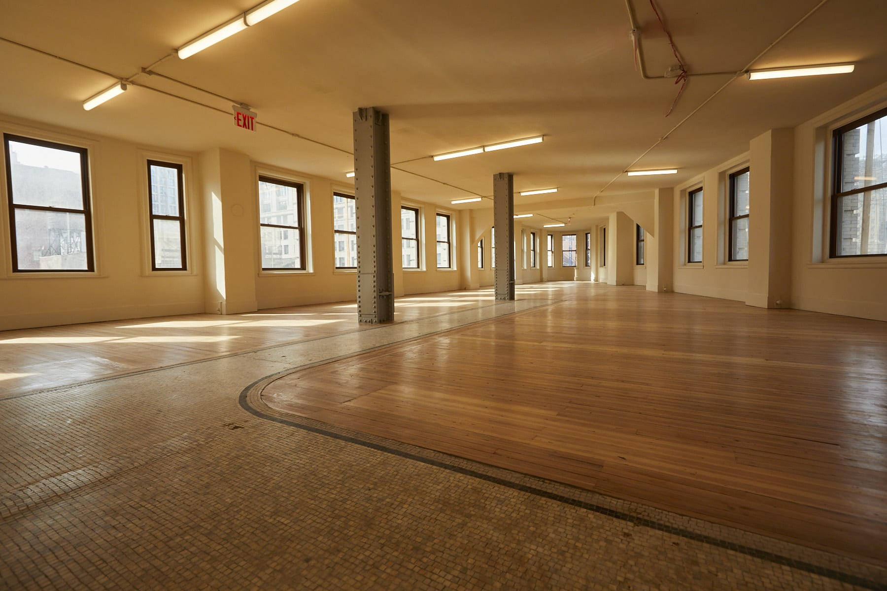 Flatiron Building, empty office space, sunlight, HD Desktop Wallpaper