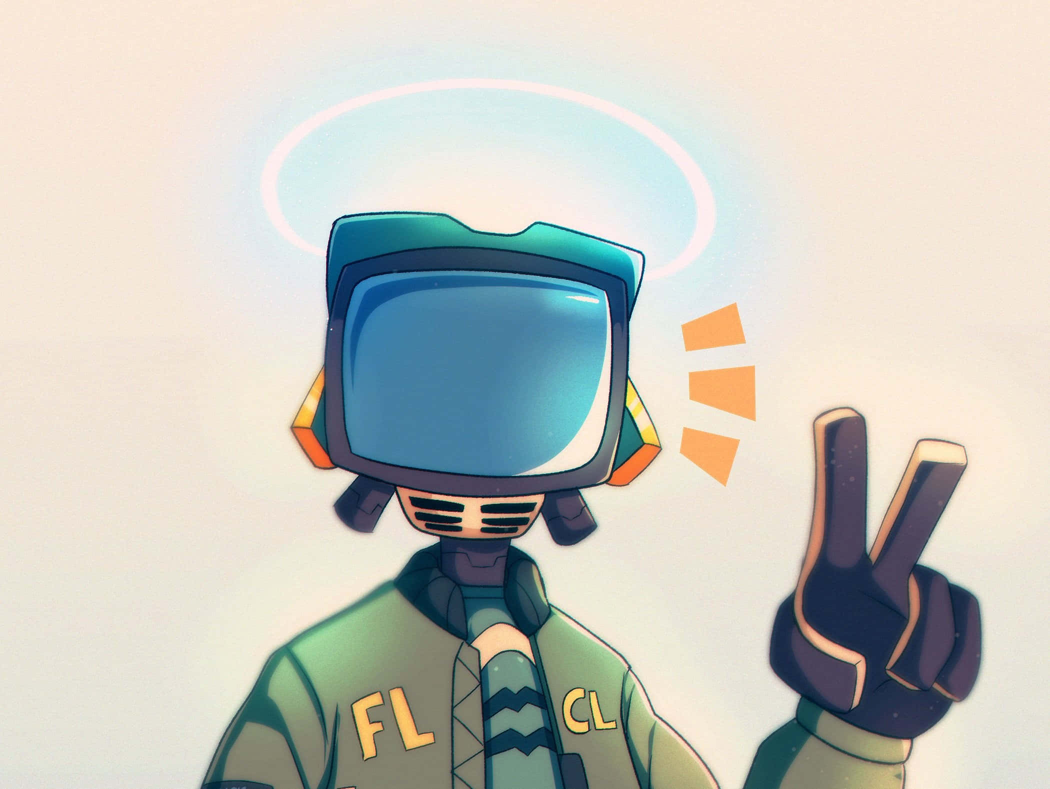Canti, Flcl Canti, cartoon astronaut, Full HD Desktop Wallpaper