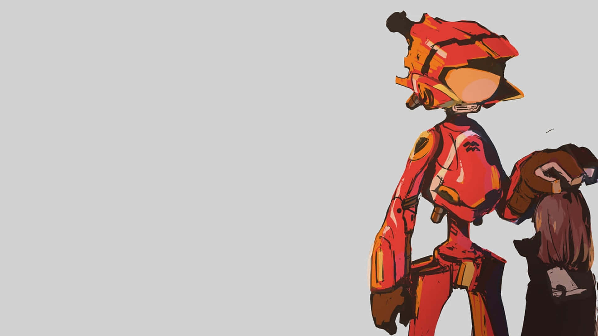Canti, FLCL, red armor, Full HD Desktop Wallpaper