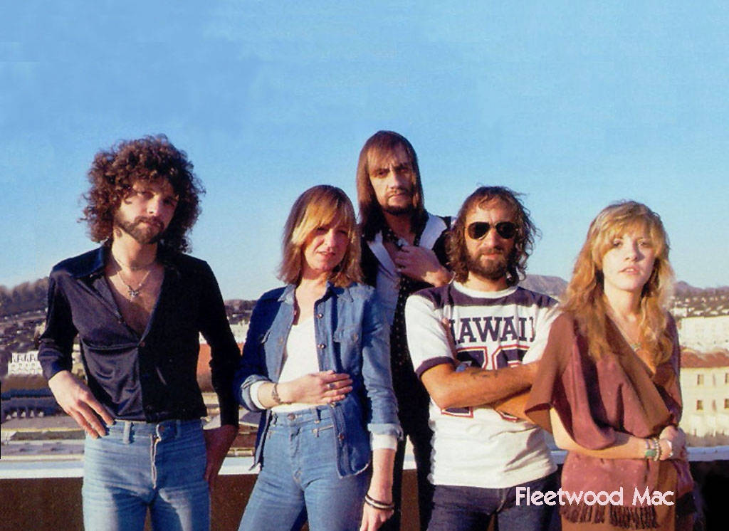 Fleetwood Mac, rooftop, clear blue sky, SD Desktop Wallpaper