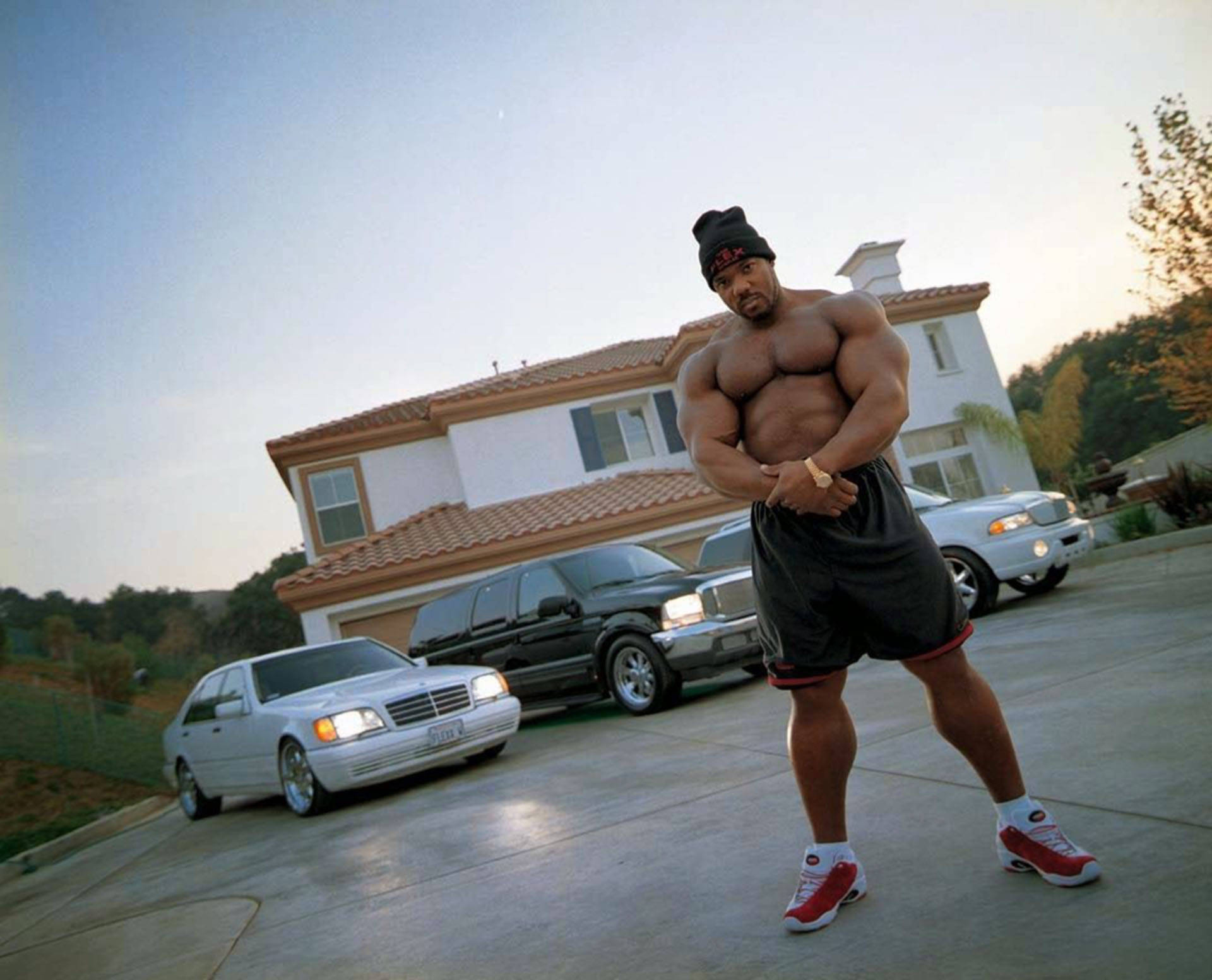 Flex Wheeler, driveway, luxury cars, Full HD Desktop Wallpaper