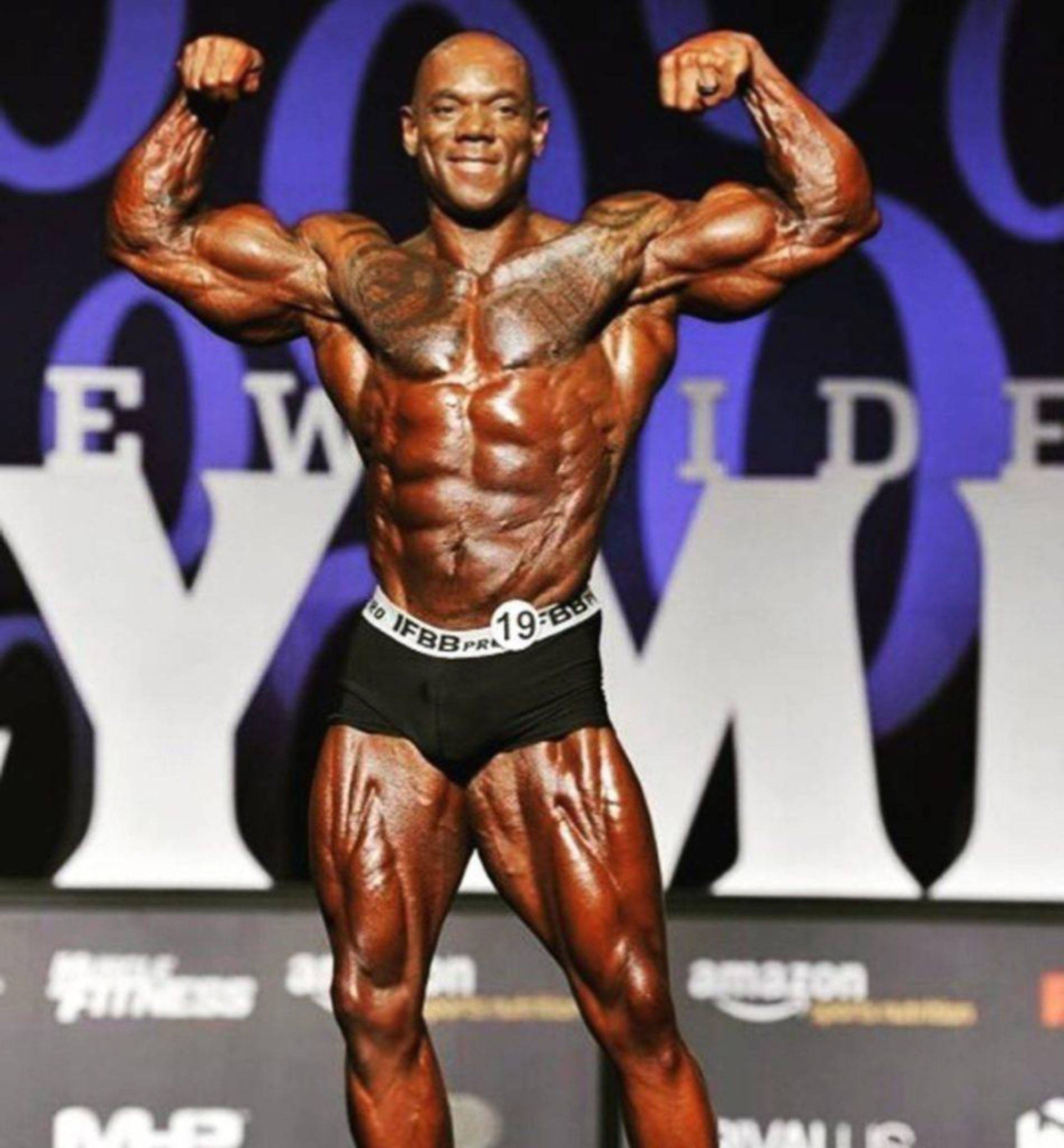 Flex Wheeler, muscular bodybuilder, stage, Full HD Phone Wallpaper
