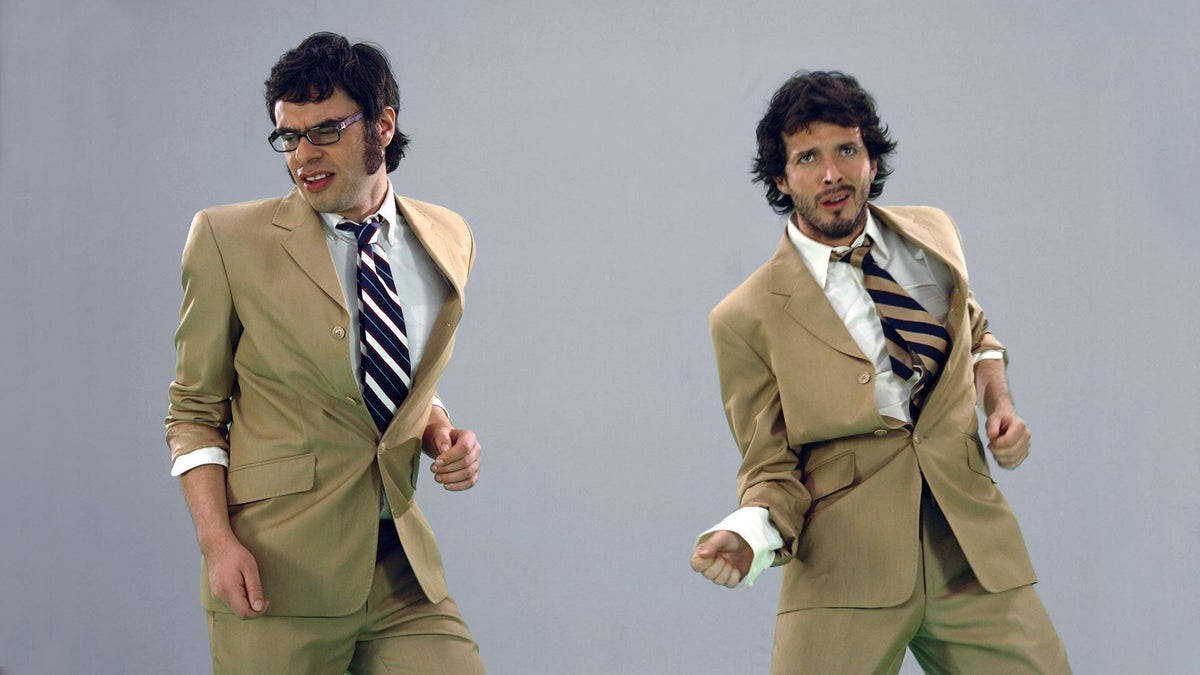 Flight Of The Conchords, beige suits, striped ties, SD Desktop Wallpaper