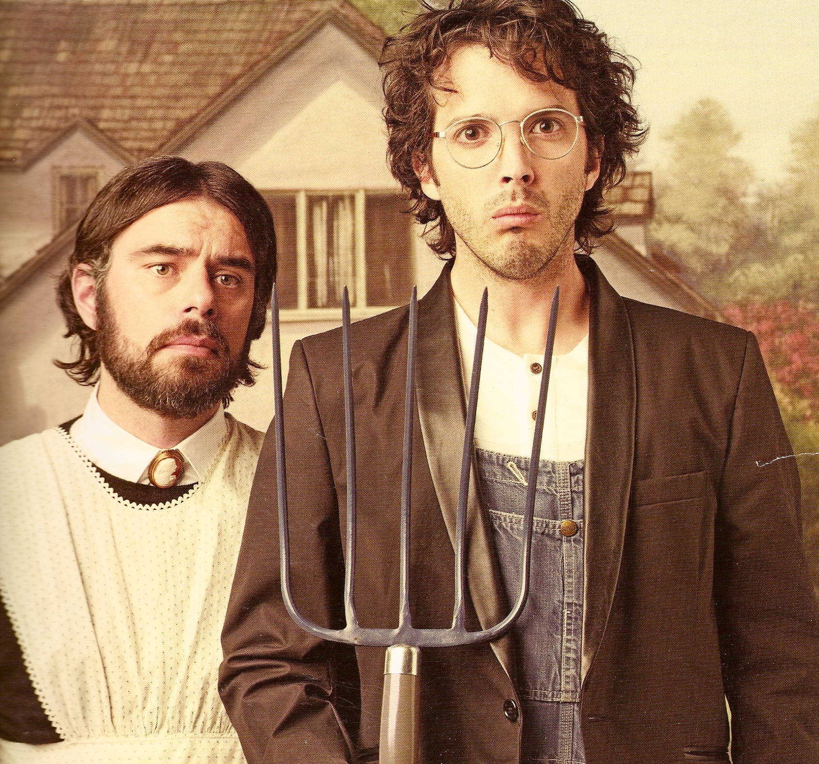Flight Of The Conchords, vintage attire, pitchfork, HD Desktop Wallpaper