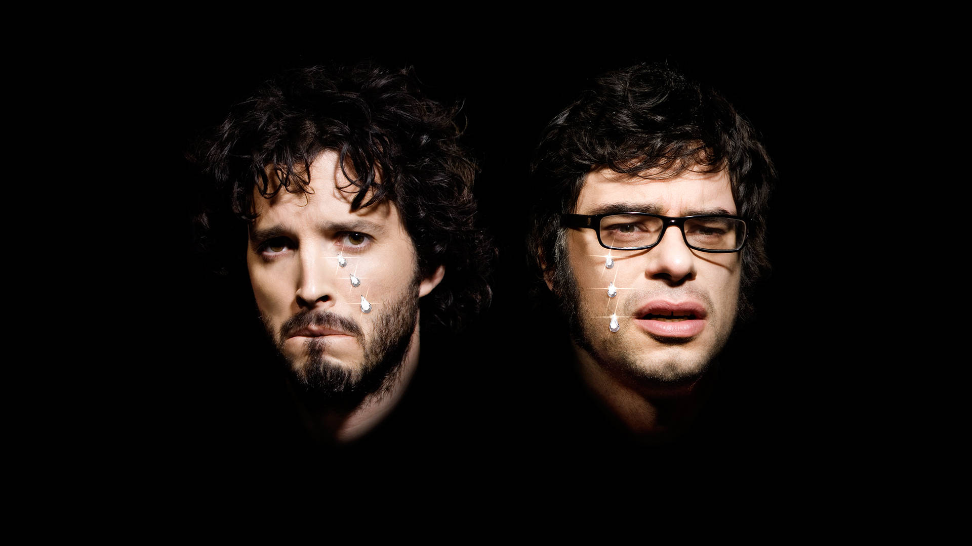 Flight Of The Conchords, curly hair, glasses, Full HD Desktop Wallpaper
