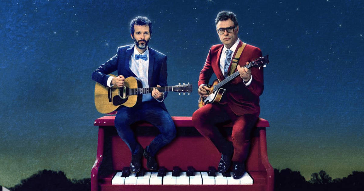 Flight Of The Conchords, fancy suits, red piano, SD Desktop Wallpaper