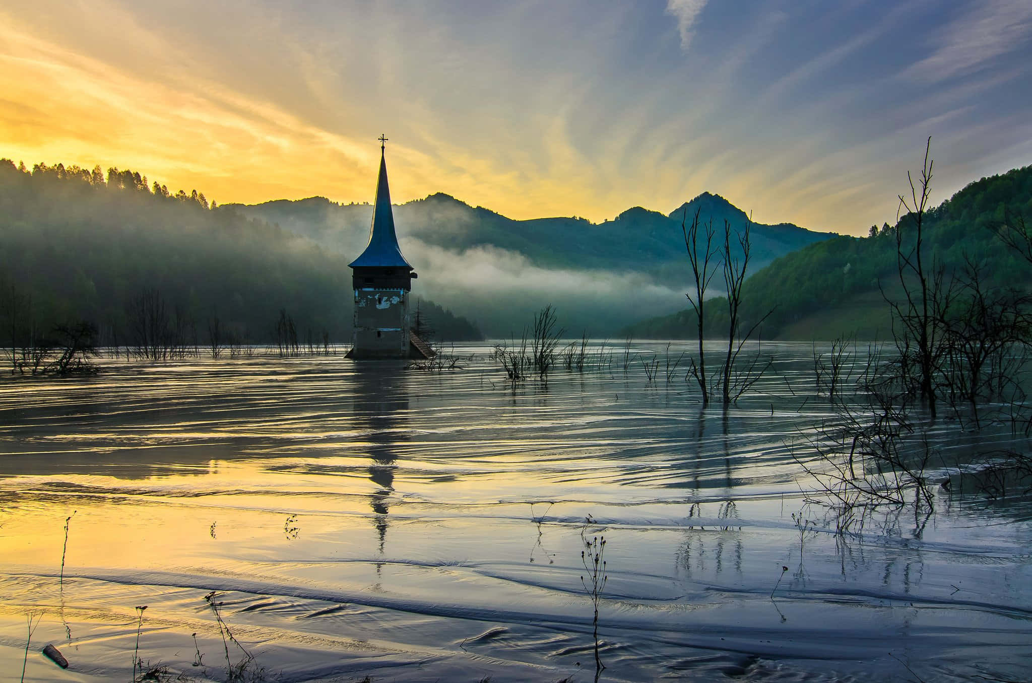 Geamana, Romanian village, flood of toxic waste, Full HD Desktop Wallpaper