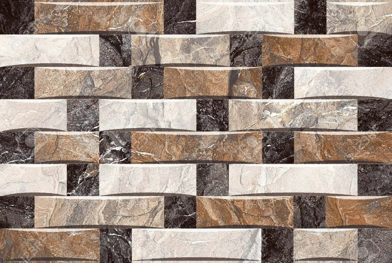 brown beige, black, marble tiles, HD Desktop Wallpaper