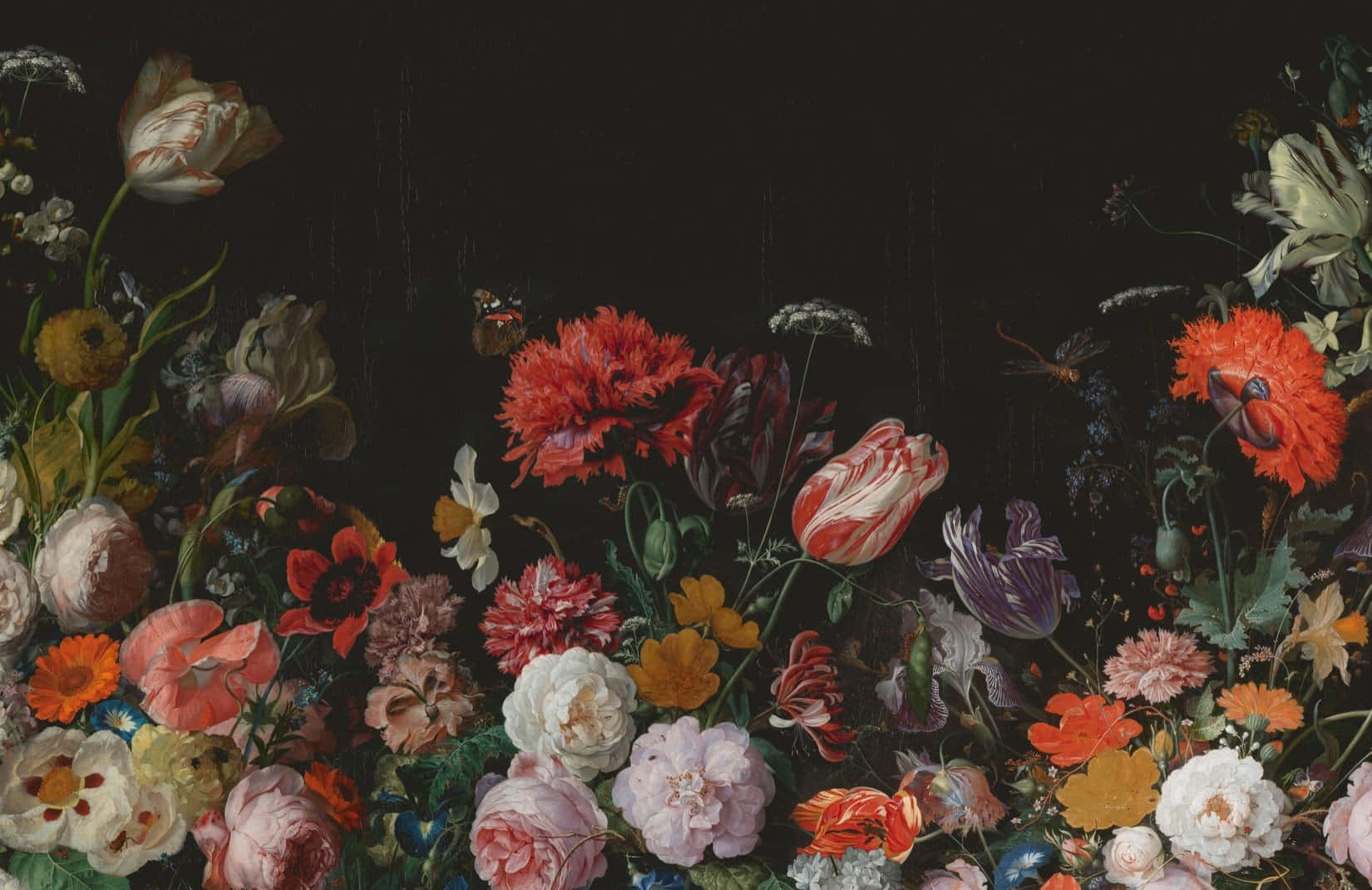 floral arrangement, tulips, poppies, HD Desktop Wallpaper