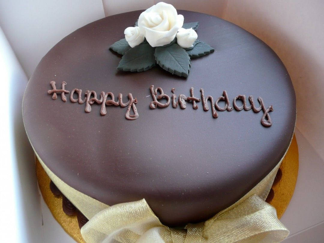 birthday cake, white roses, scripted icing, SD Desktop Wallpaper