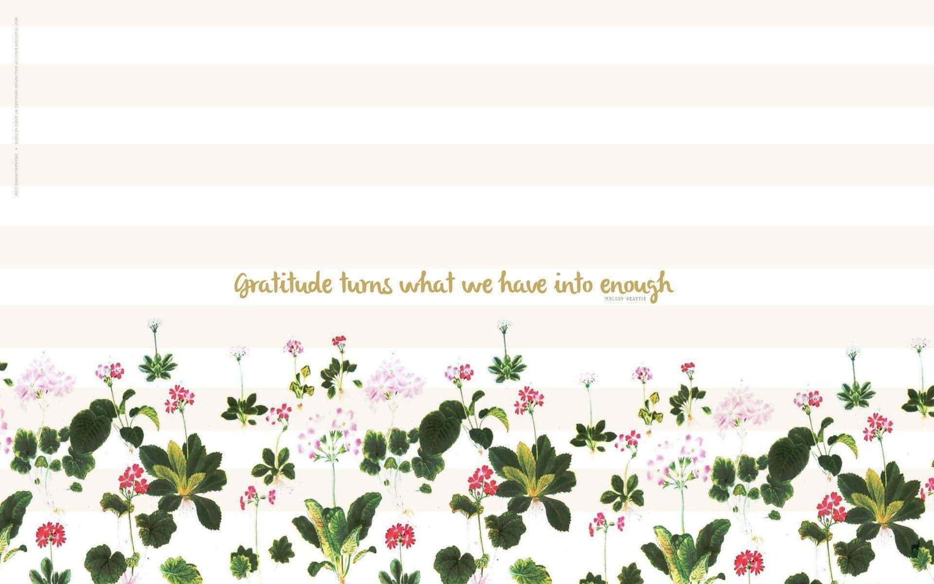 Floral Computer, pastel stripes, floral border, Full HD Desktop Wallpaper