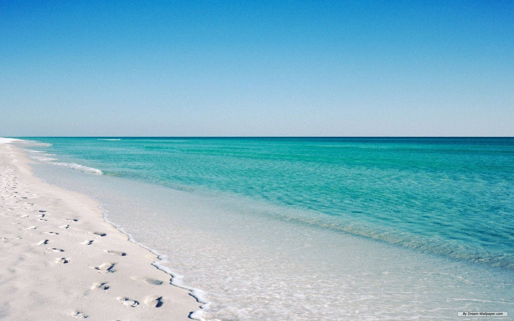 Florida Beach, picturesque shore, white sand, HD Desktop Wallpaper