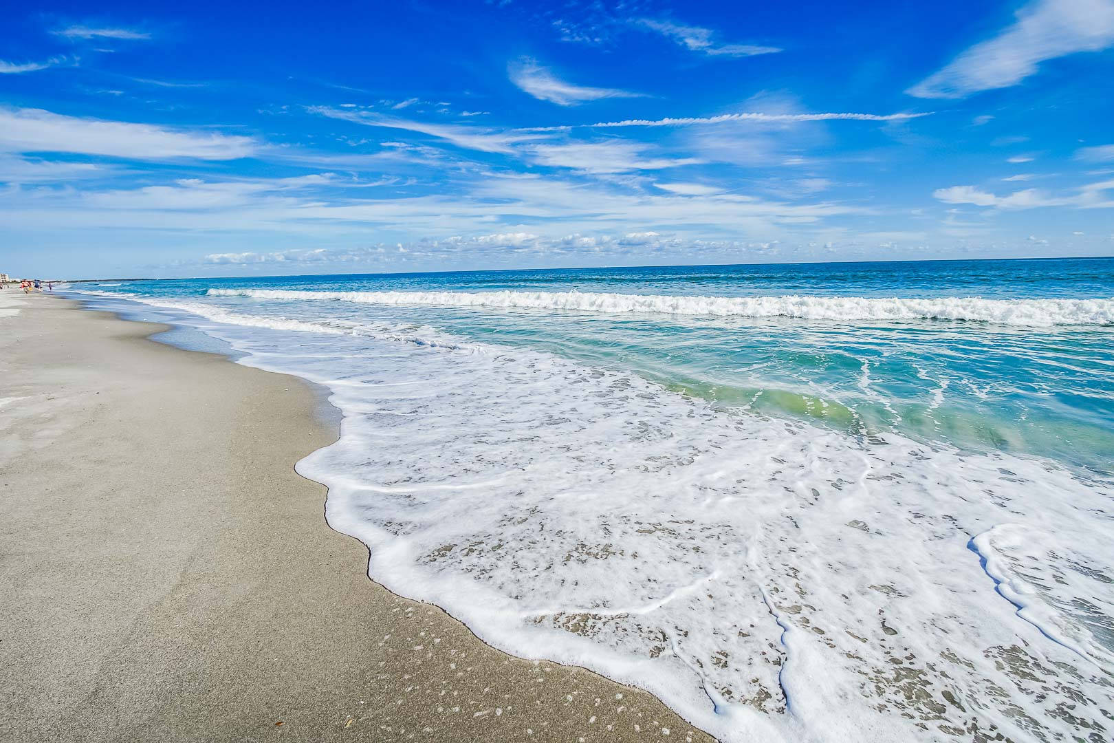 Florida Beach, turquoise waves, golden sand, HD Desktop Wallpaper
