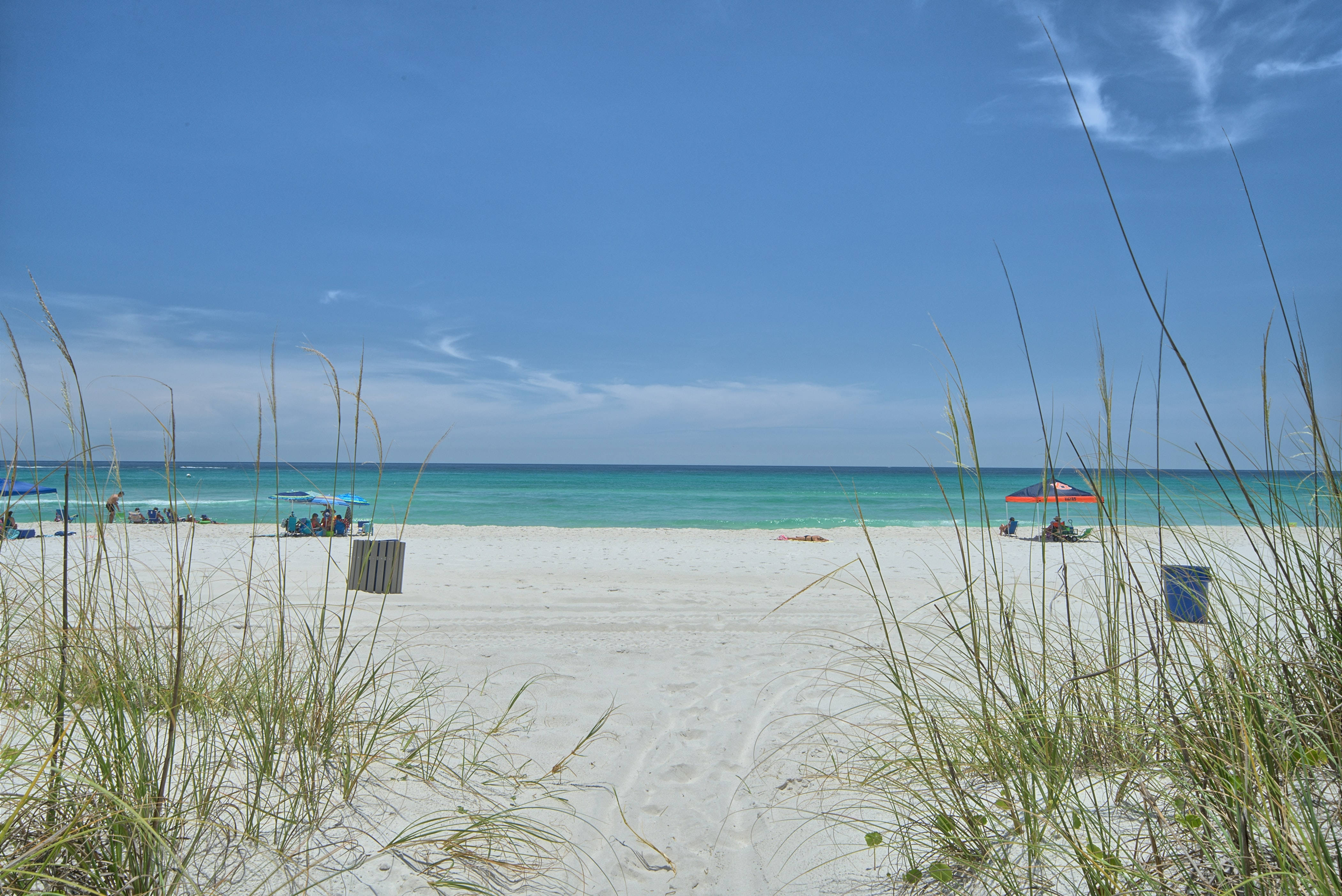 Florida, white sand, turquoise waters, 4K Desktop Wallpaper