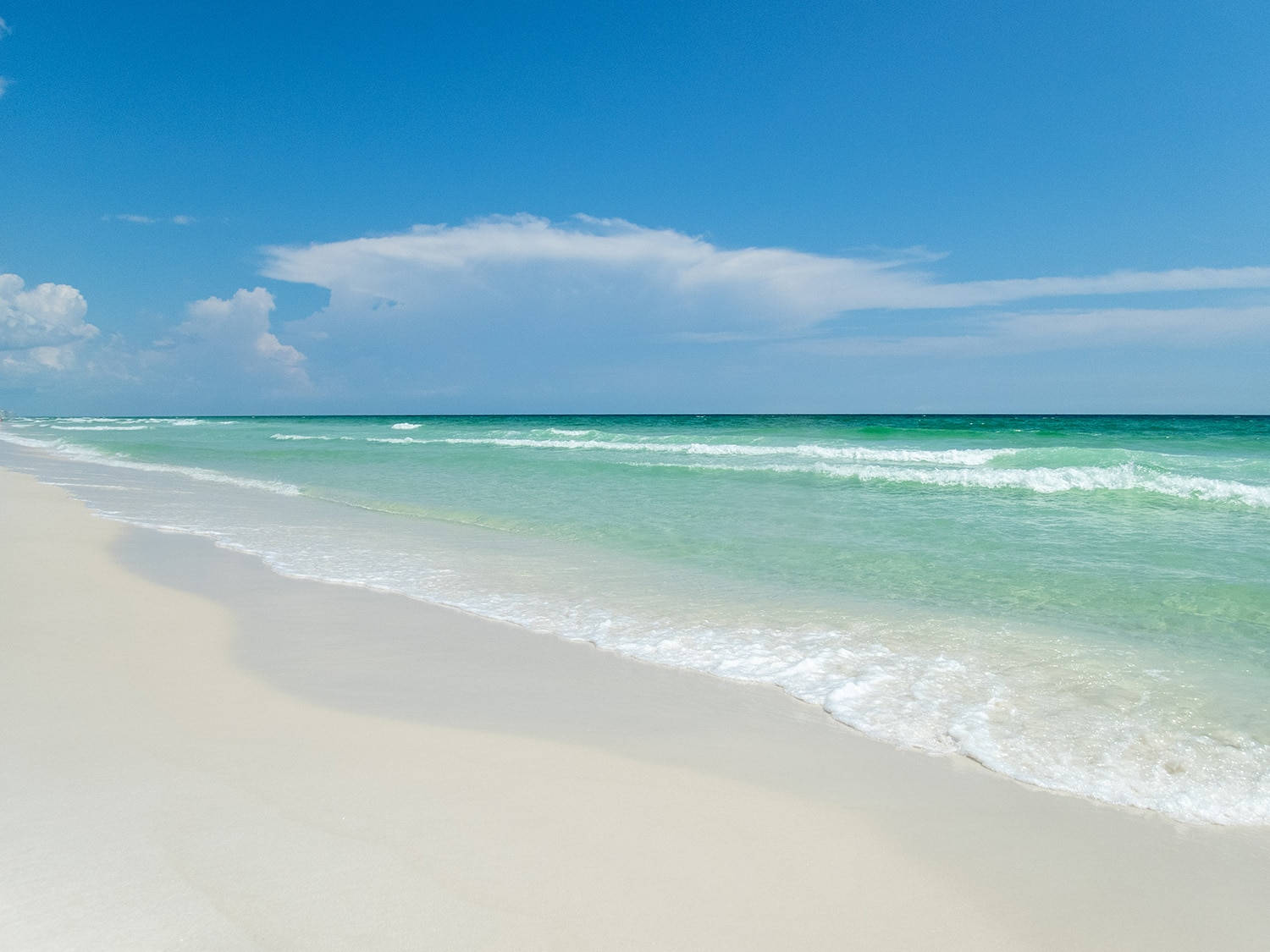 Florida Beach, tropical beach, powdery white sand, HD Desktop Wallpaper