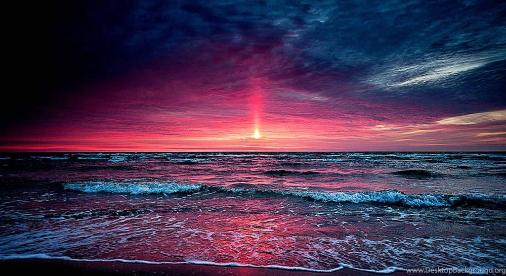 Florida, sunset, ocean, SD Desktop Wallpaper