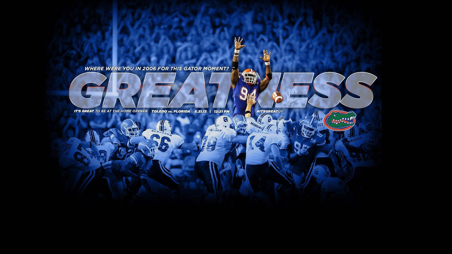 Florida Gators, blue jersey, football player, Full HD Desktop Wallpaper
