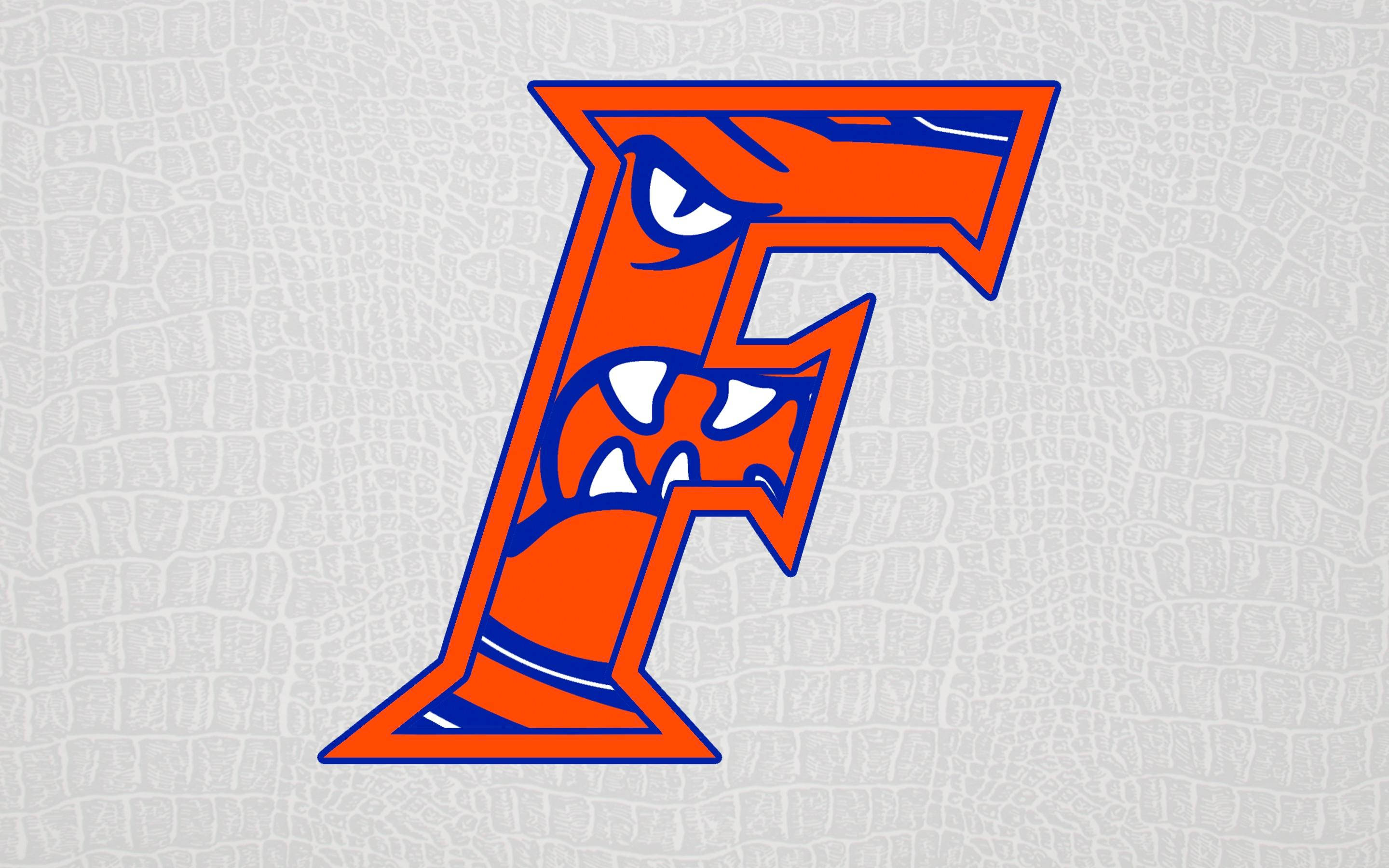 Florida Gators, orange, blue, 2K Desktop Wallpaper