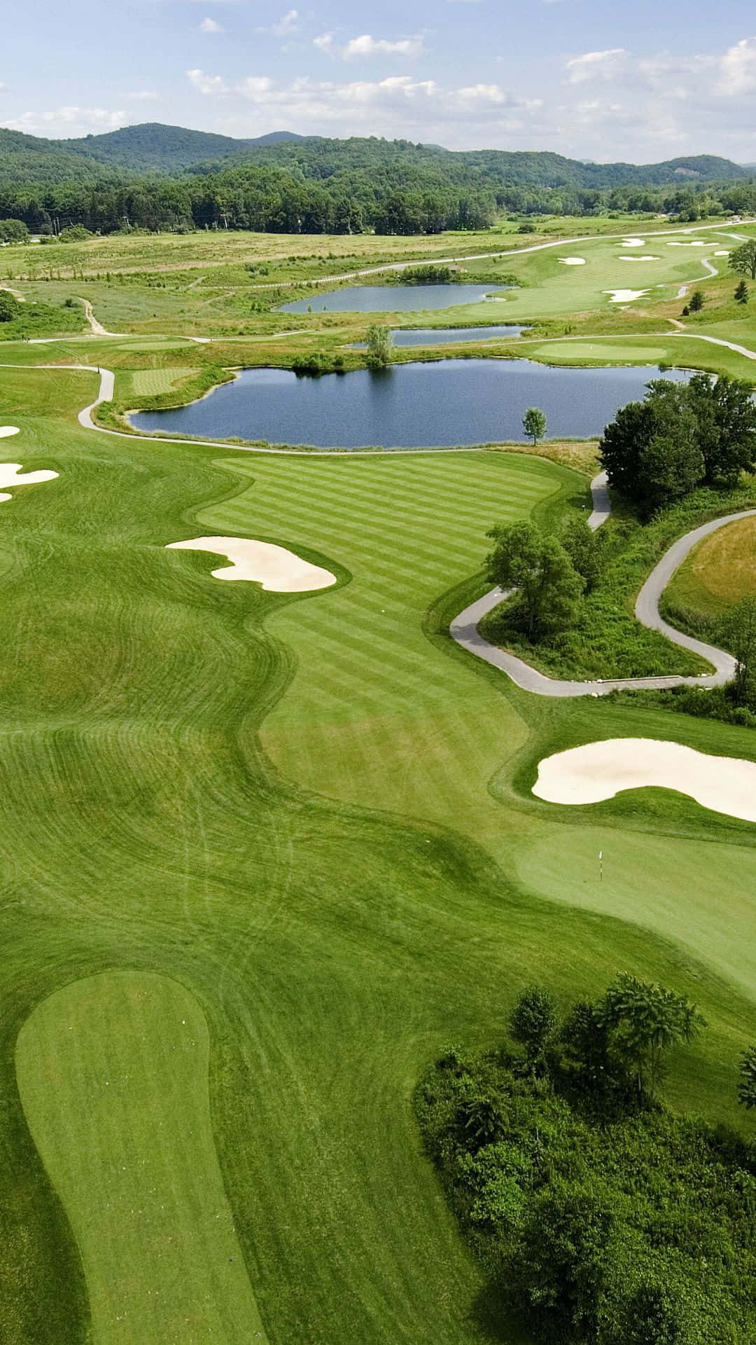 Florida Golf, golf course, winding fairways, Full HD Phone Wallpaper