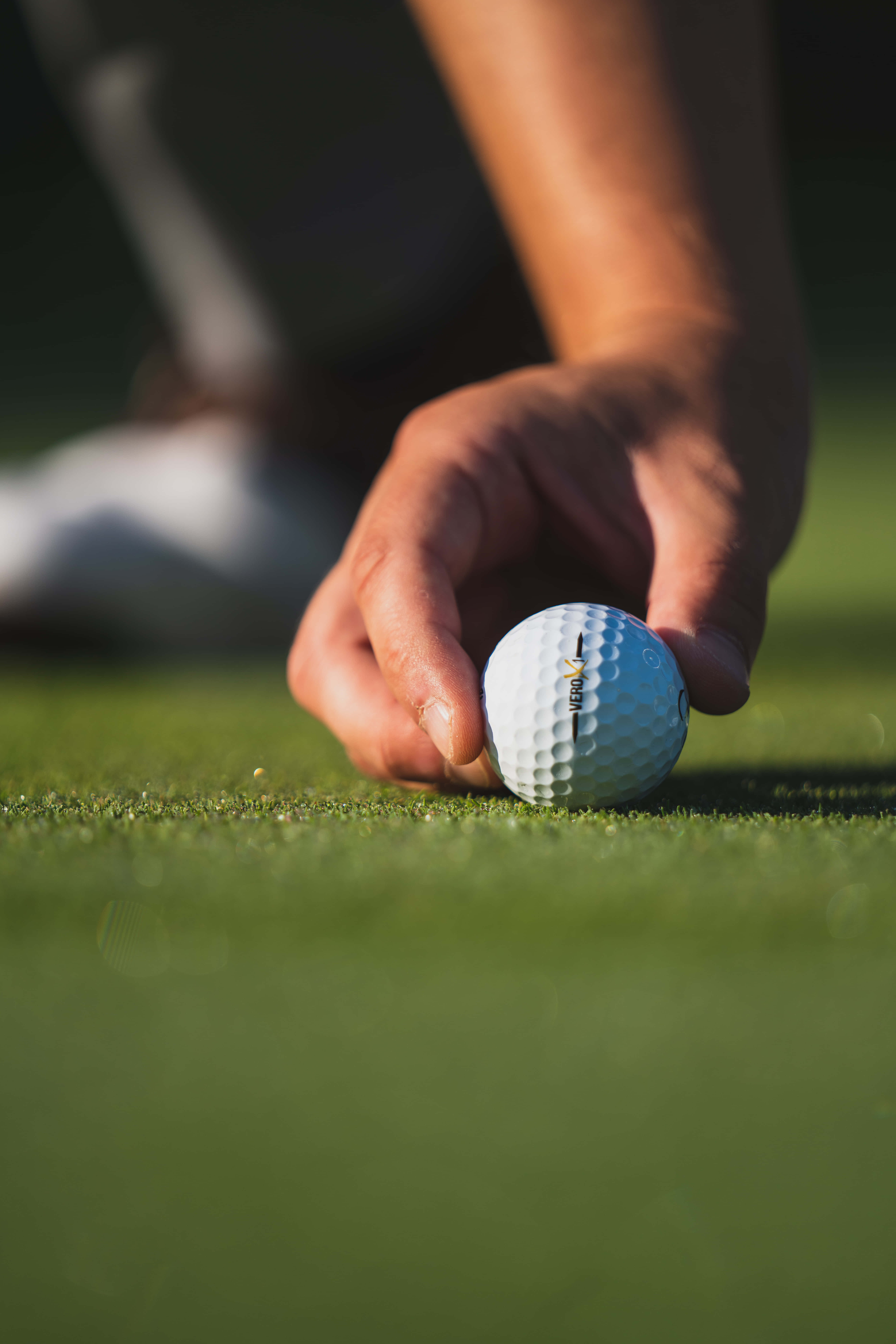Florida Golf, white golf ball, vibrant green grass, 8K Phone Wallpaper