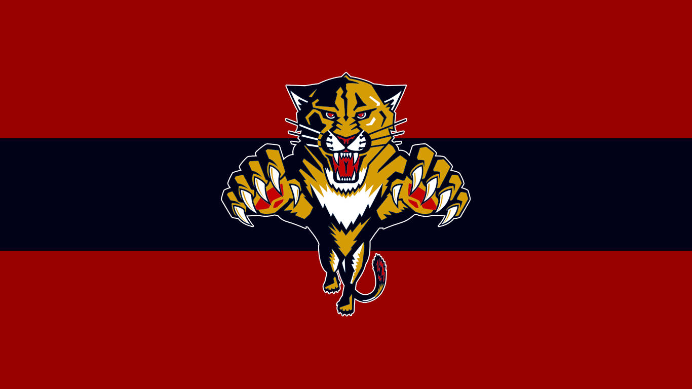 Florida Panthers, hockey team, cartoon jaguar mascot, HD Desktop Wallpaper