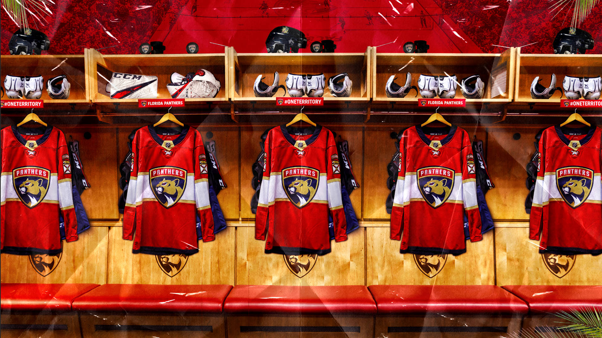 Florida Panthers, hockey jerseys, red, Full HD Desktop Wallpaper